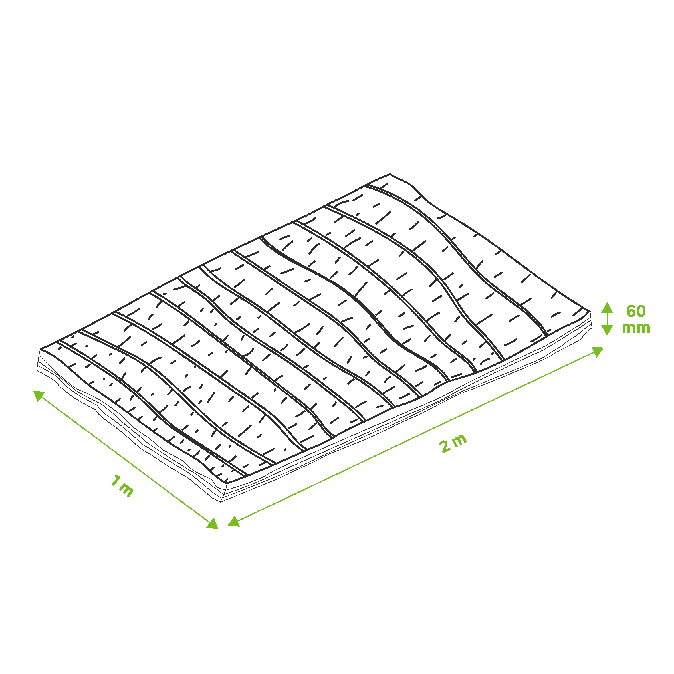 1 ud de panel Poliestireno expandido (EPS, XPS) CYPSA EPS Espesor 60mm 2x1m R=1.55 - 2