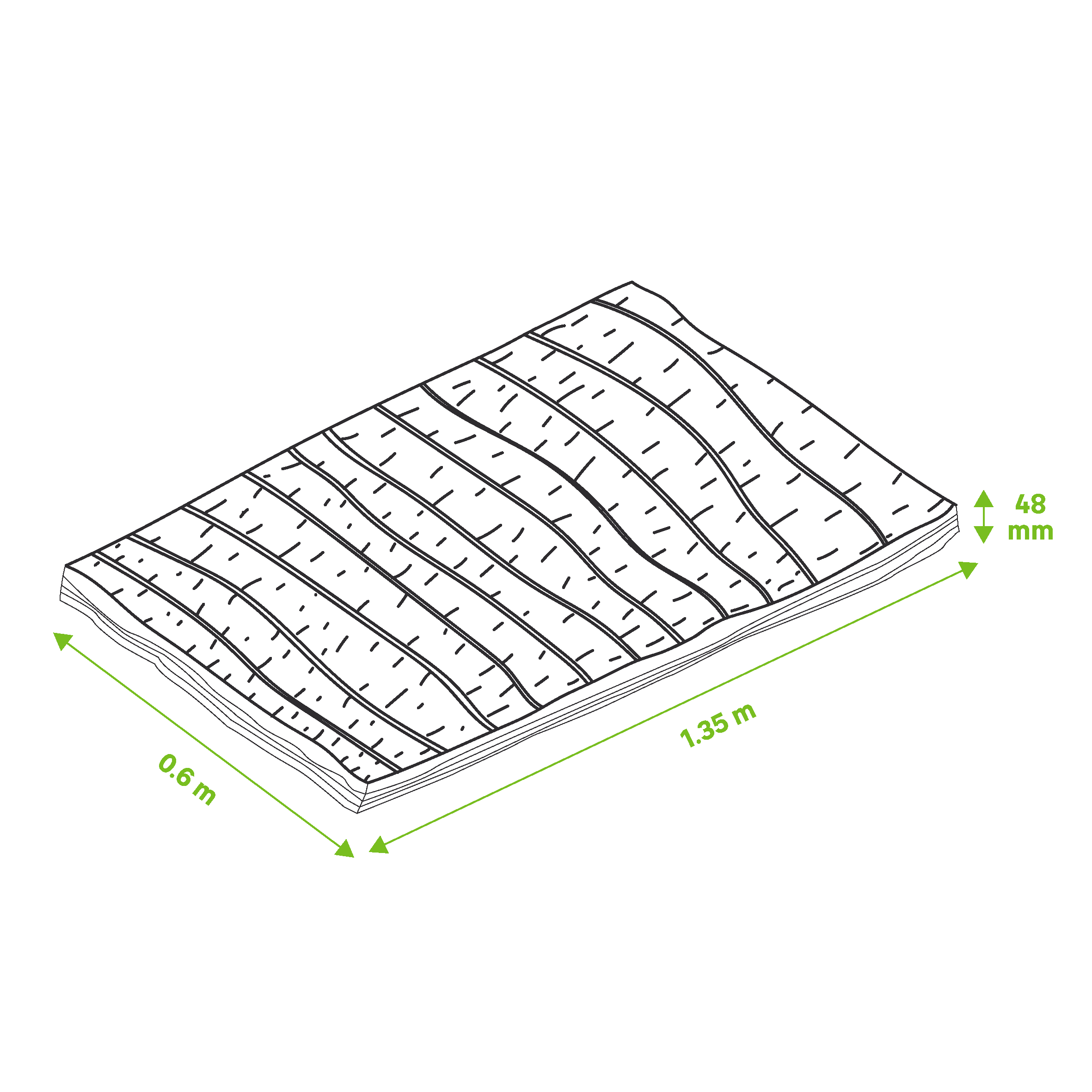 14 uds paneles Fibra de vidrio ISOVER ARENA APTA Espesor 48mm 1,35x0,6m R=1,41 - 2