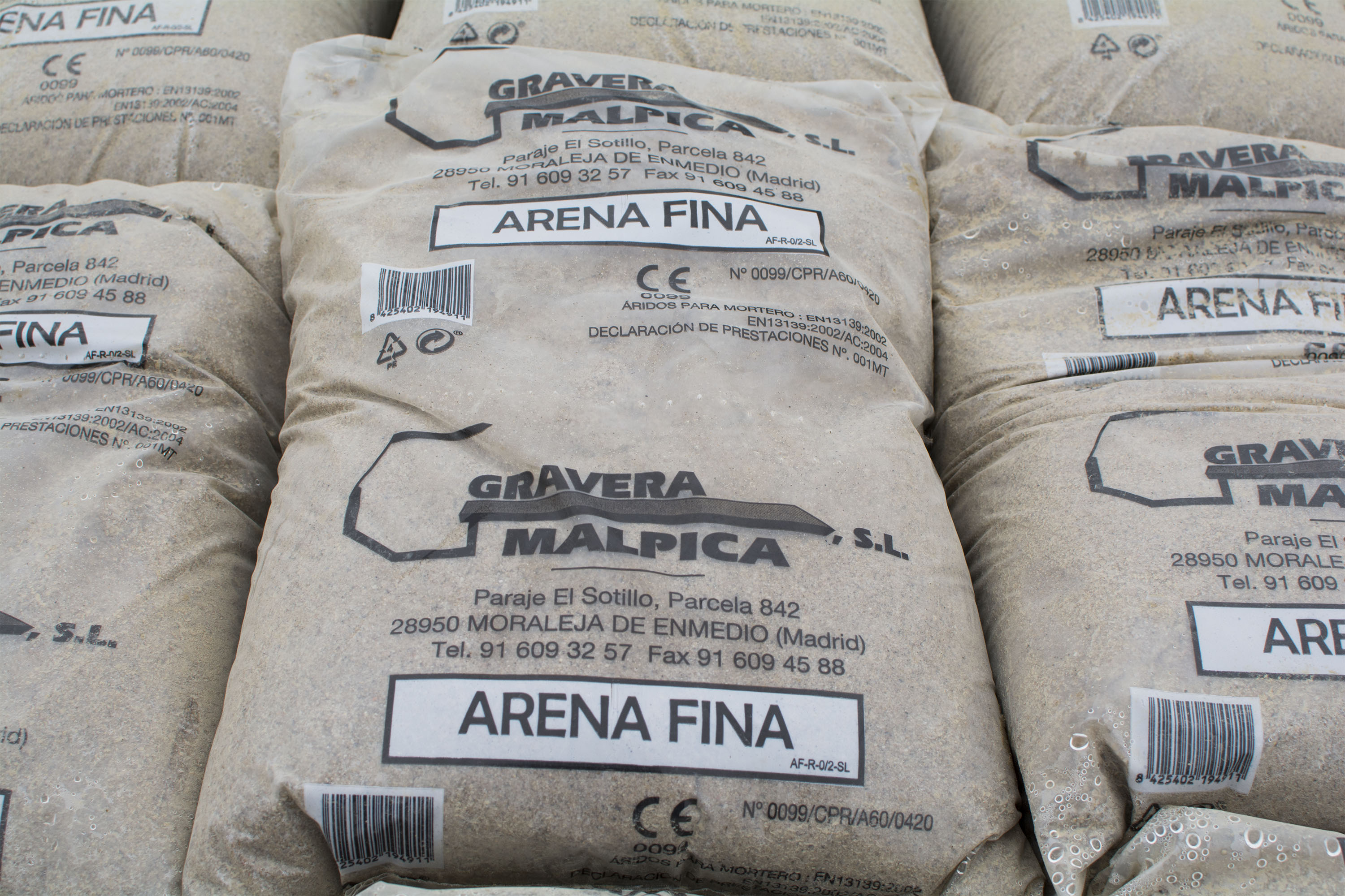 Saco de arena de rio 0/2 fina - 2