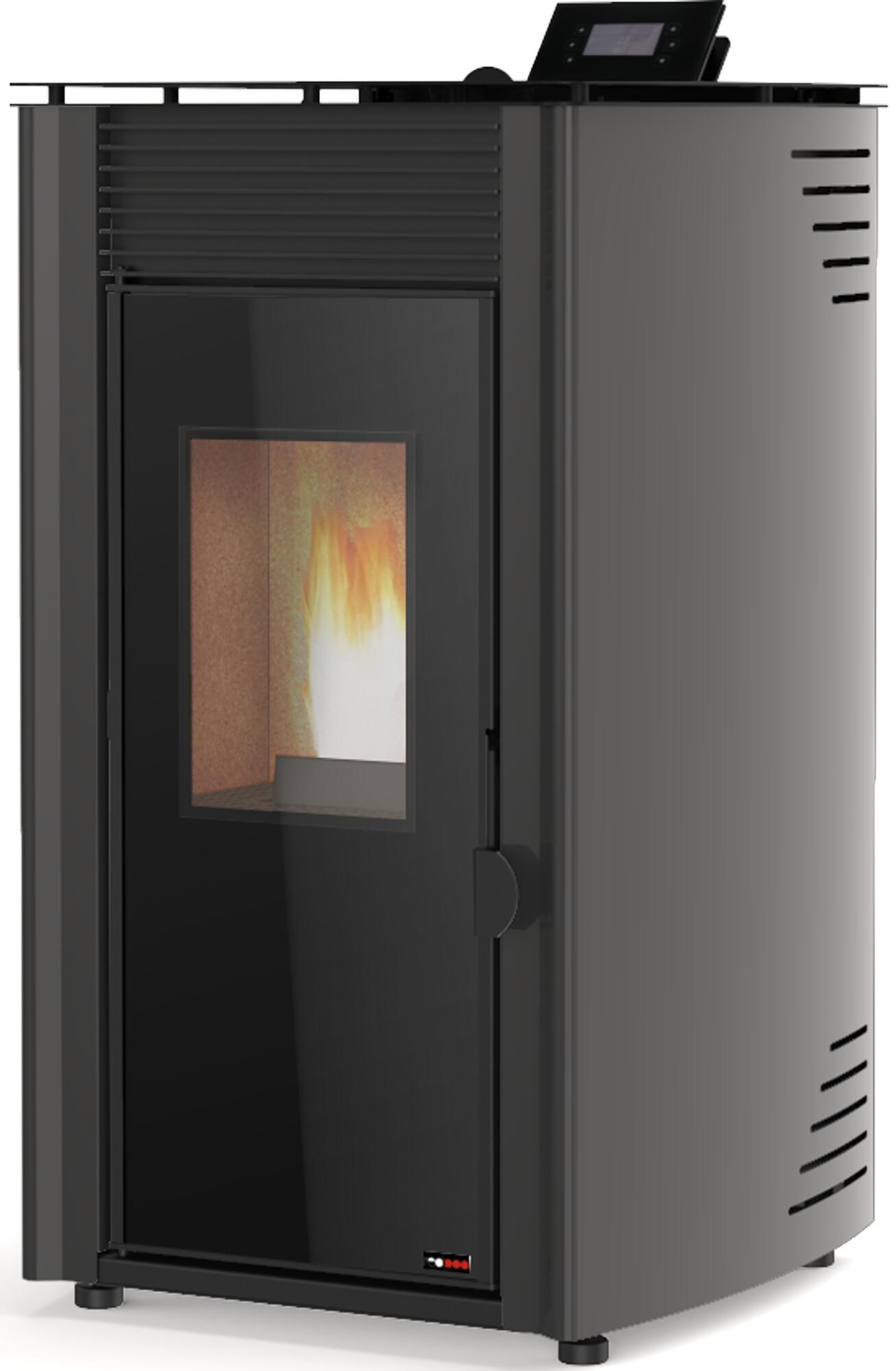Estufa de pellet redpod first advance 8 kw negra