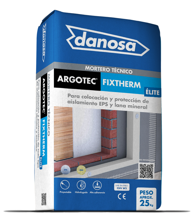 Mortero adhesivo argotec fixtherm gris 25kg