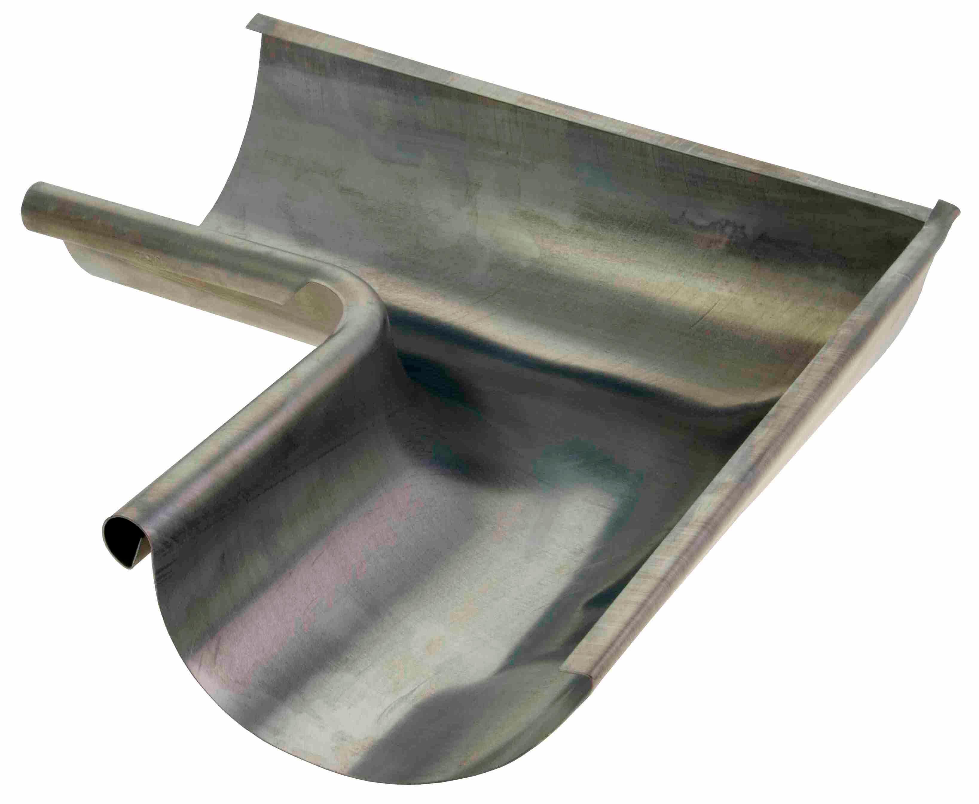 Inglete interior para canalón prelacado blanco 280