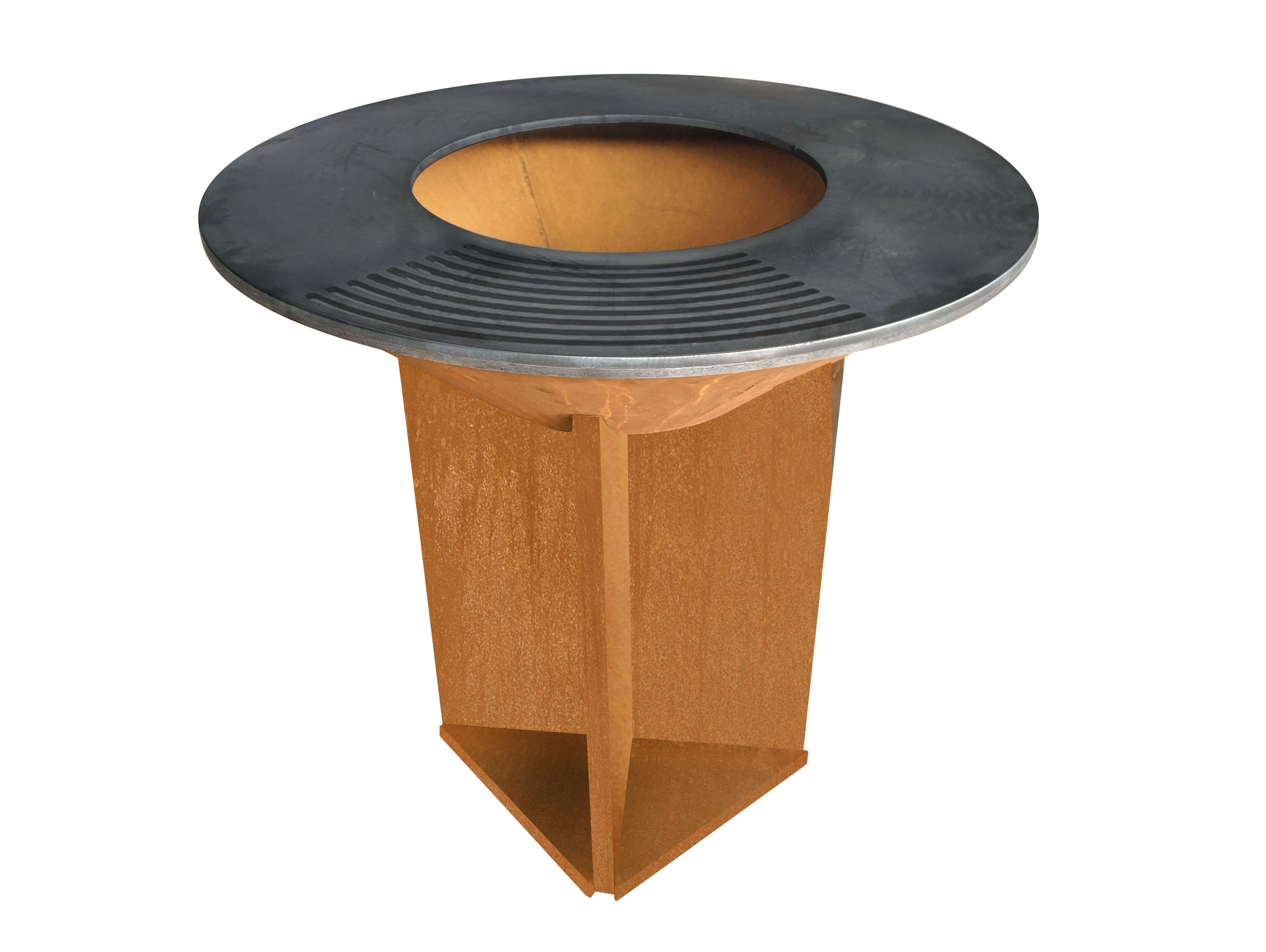 Barbecue grande em aço corten com grelha EFP56 - 2