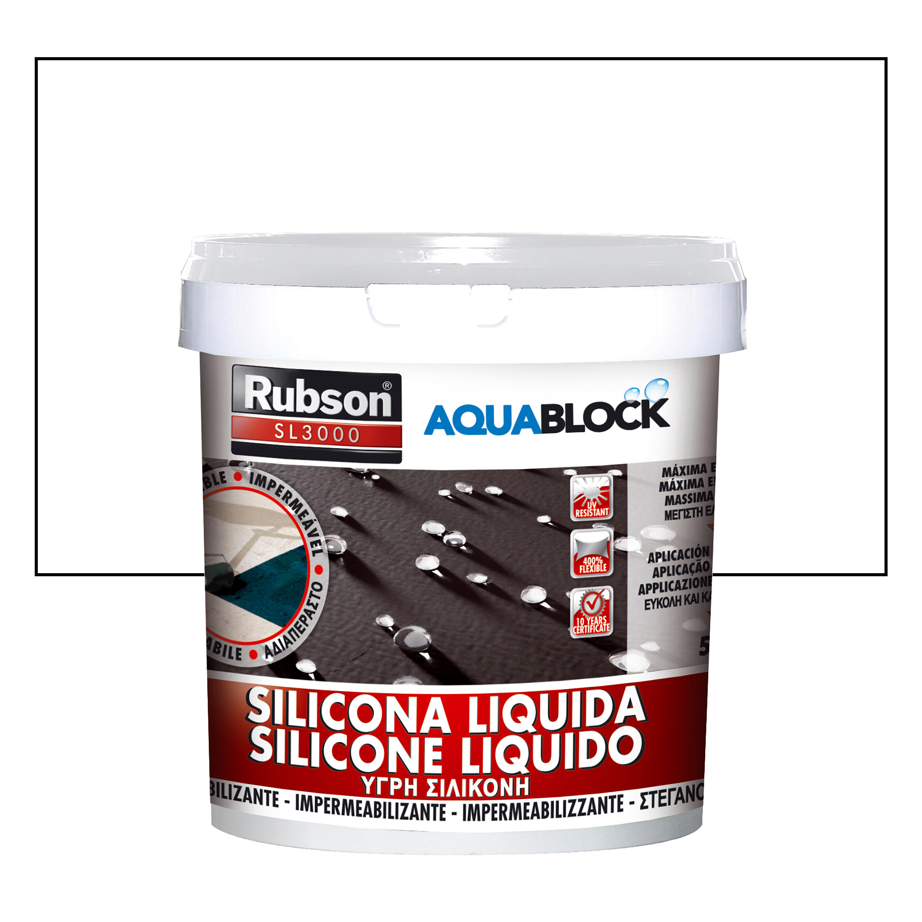 Silicone líquido RUBSON SL3000 BRANCO 5KG - 2