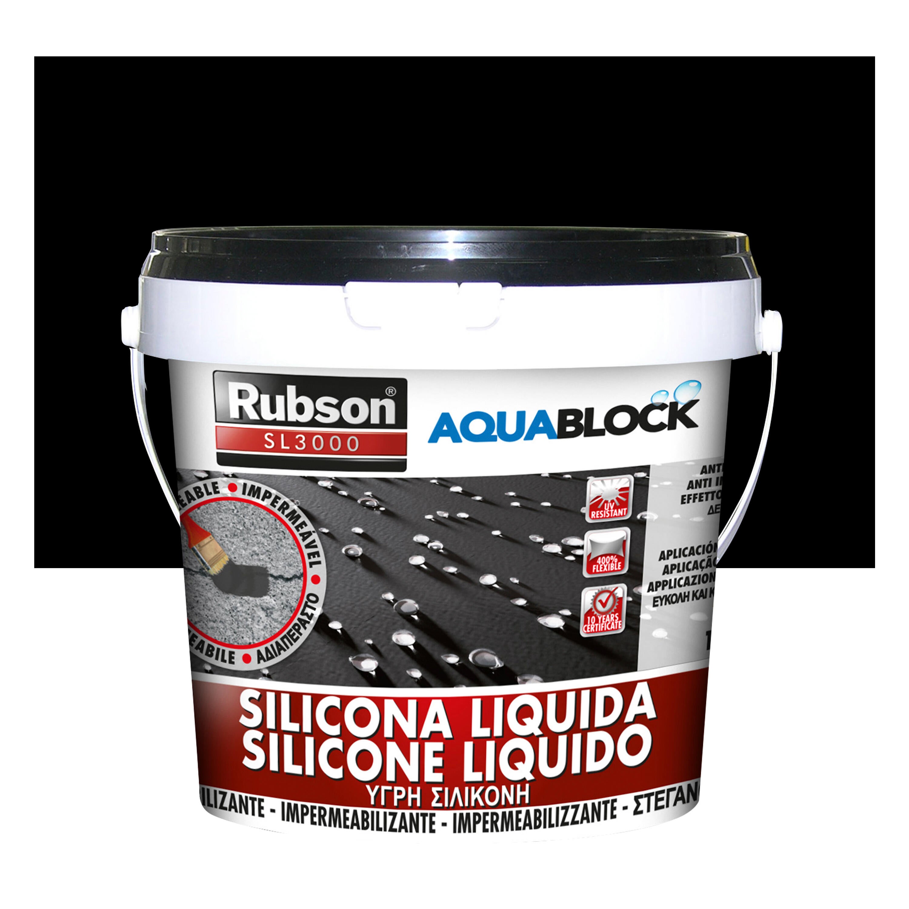 Silicone líquido RUBSON SL3000 PRETO 1KG - 2