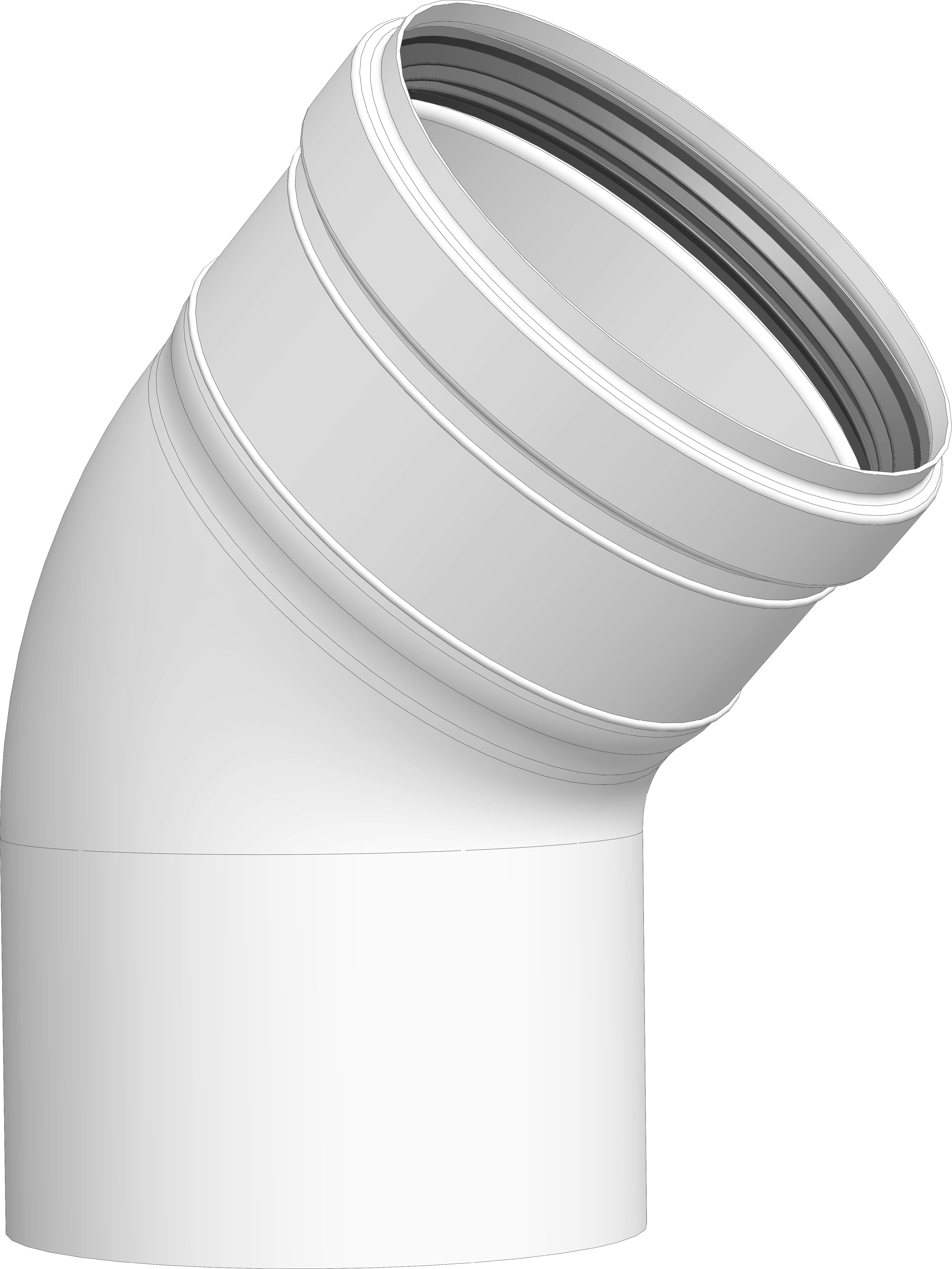 Codo 45 pph sw ø100