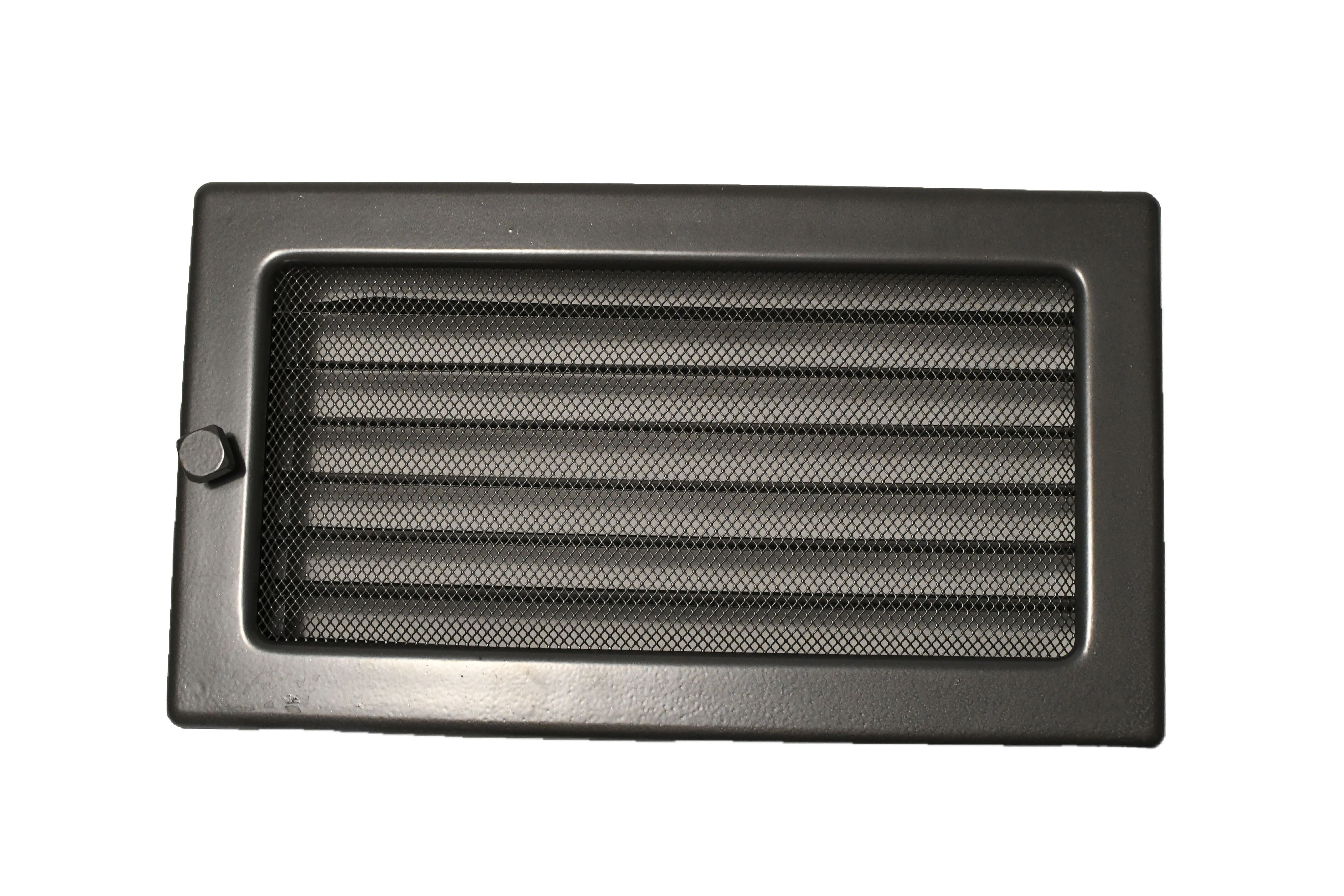 Rejilla de chimenea de acero cipres plata