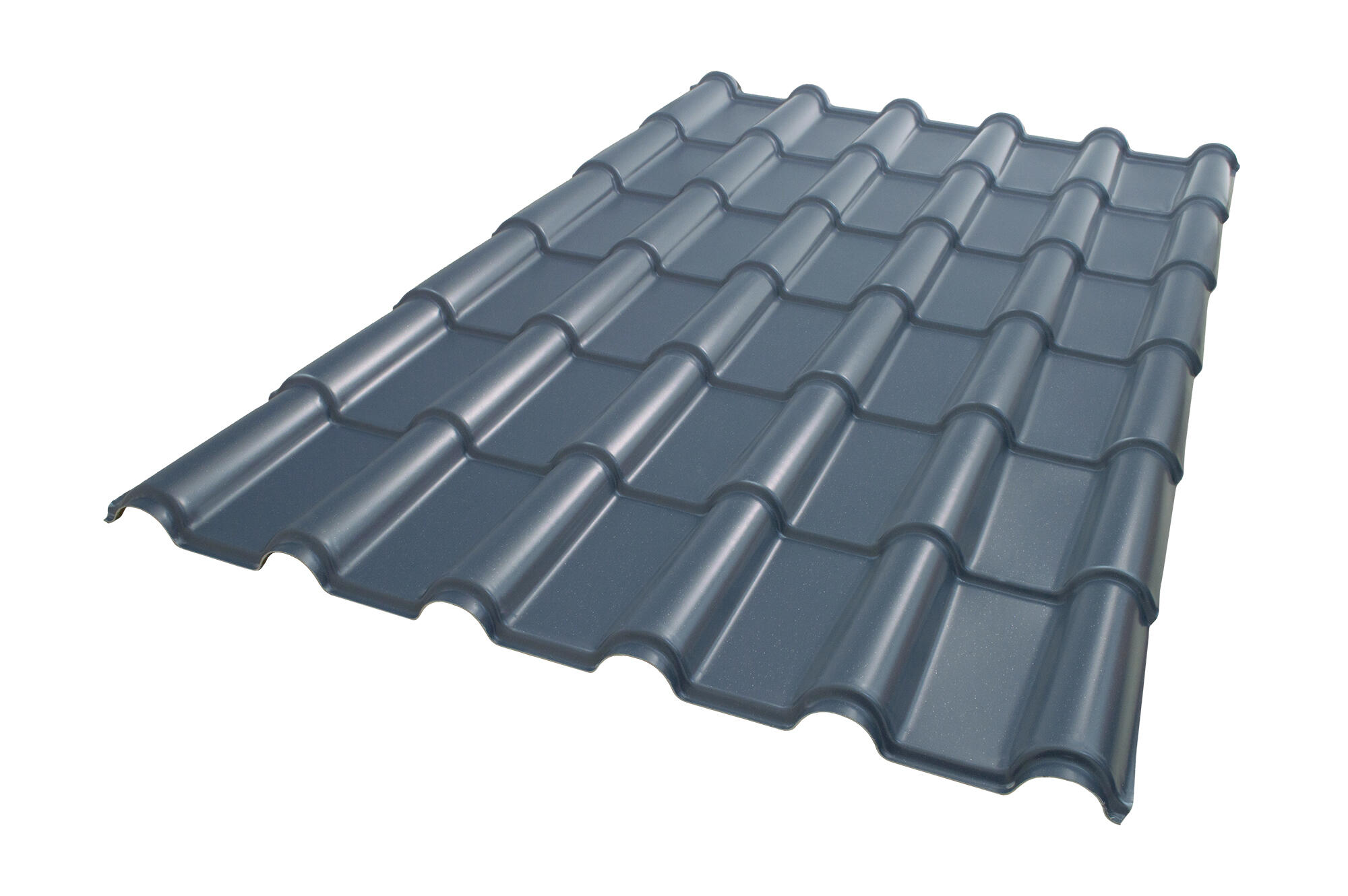 Feuille imitation tuile PVC ondulé noir l.1170 x L.1840mm RENOLIT - 4