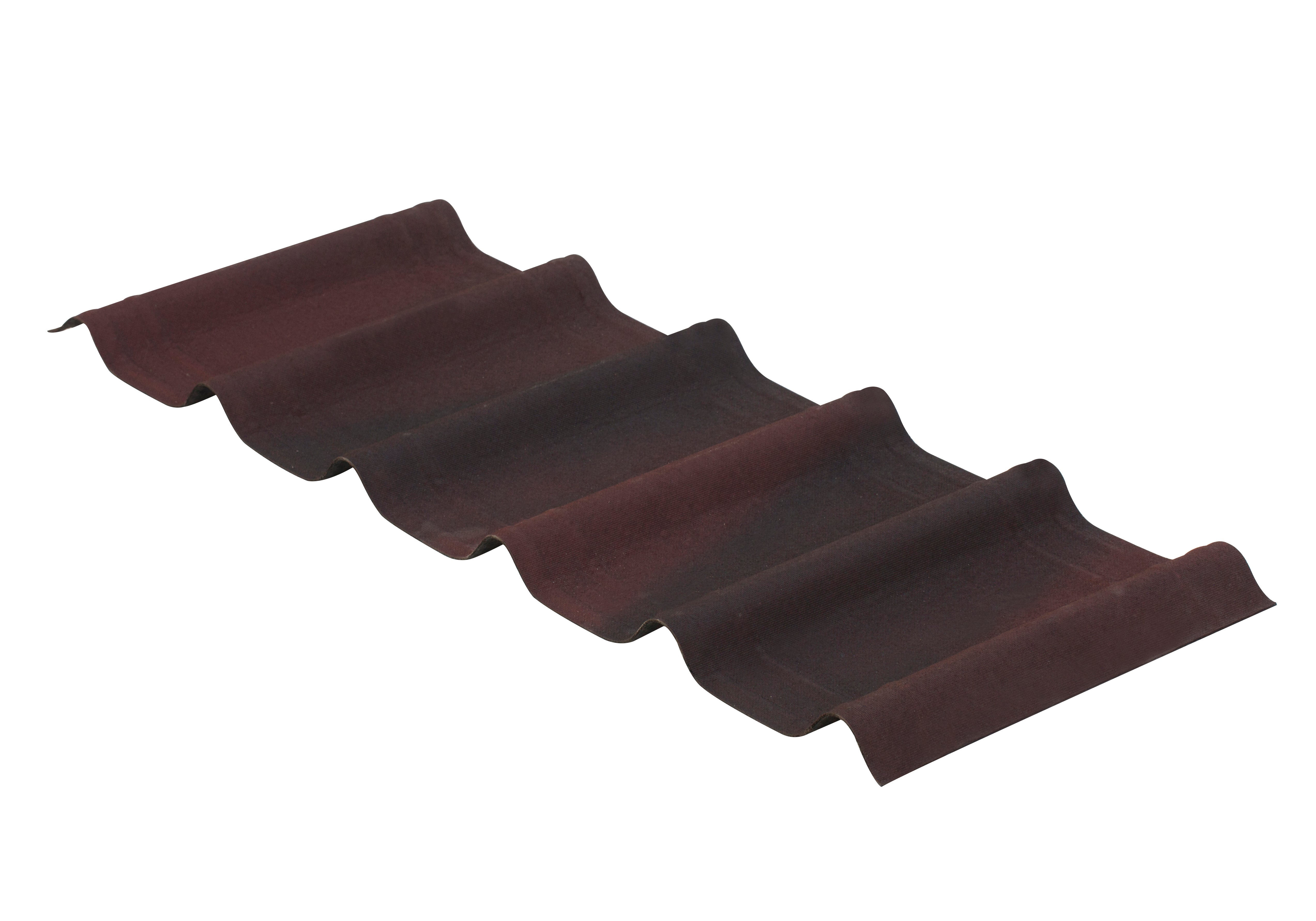 Pack 7 tejas asfálticas rojo onduvilla 400x1060x2.7 mm