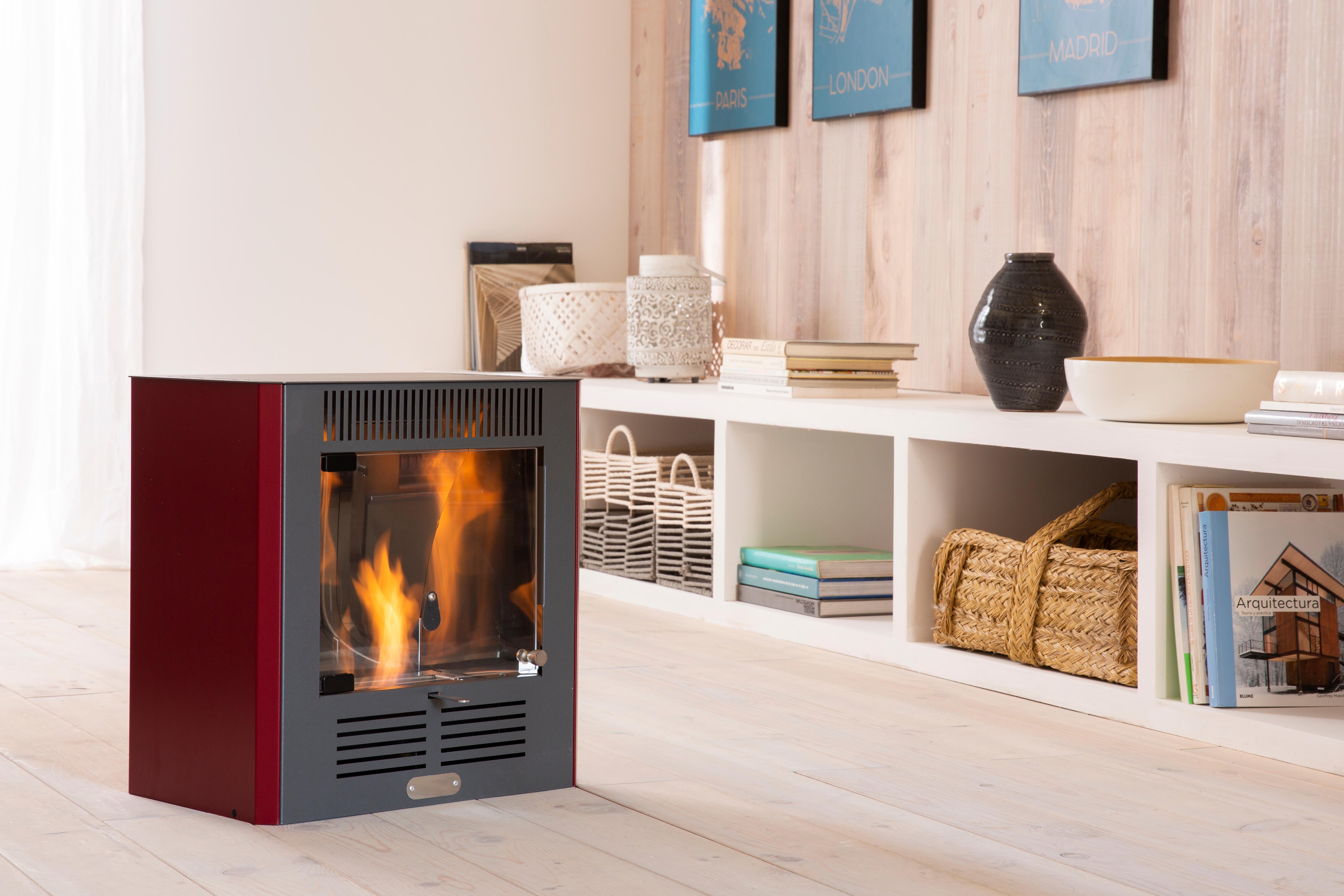 Stufa bio-alcol RUBY Mini bordeaux - 3