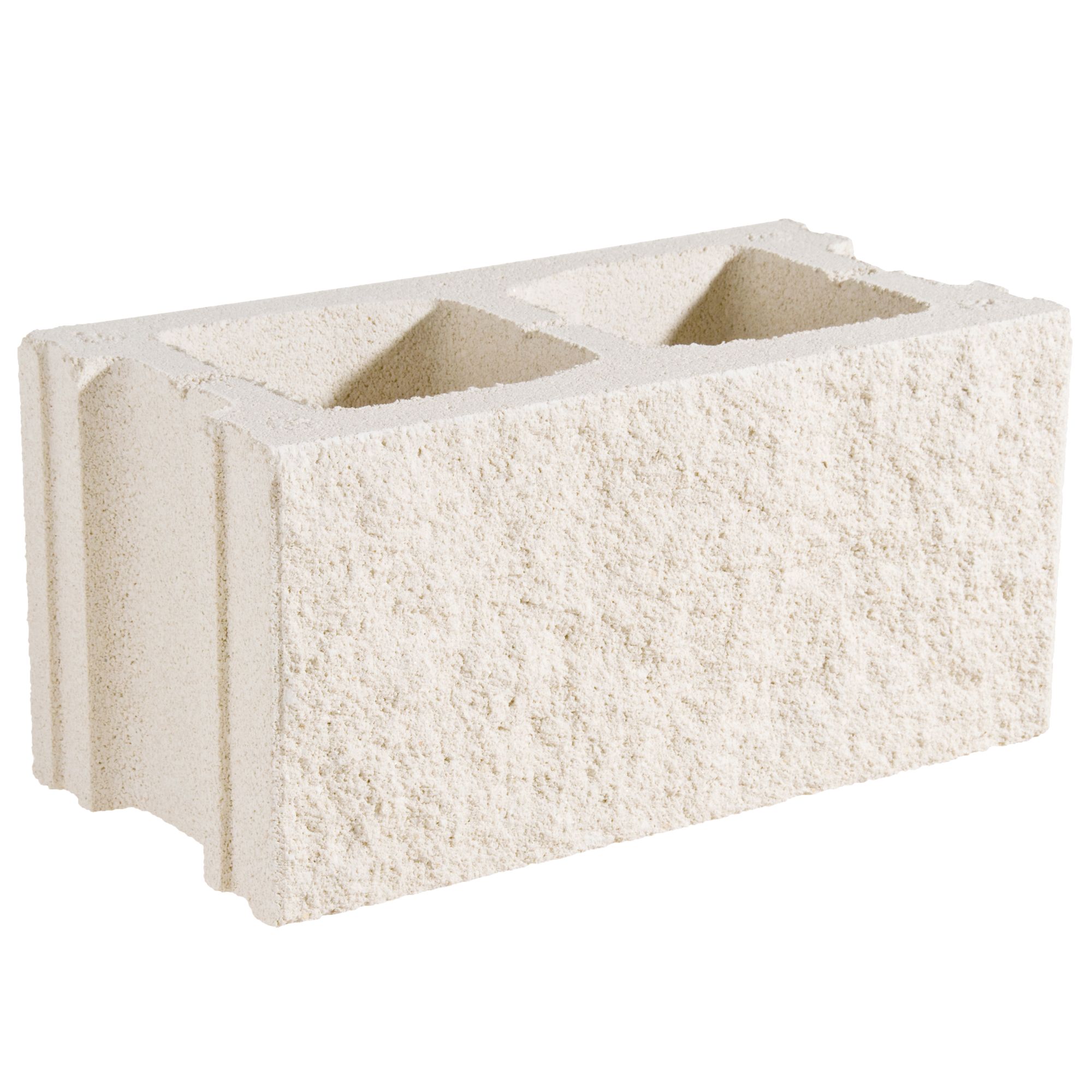 Bloque de hormigón Split blanco 40x20x20 cm | Leroy Merlin