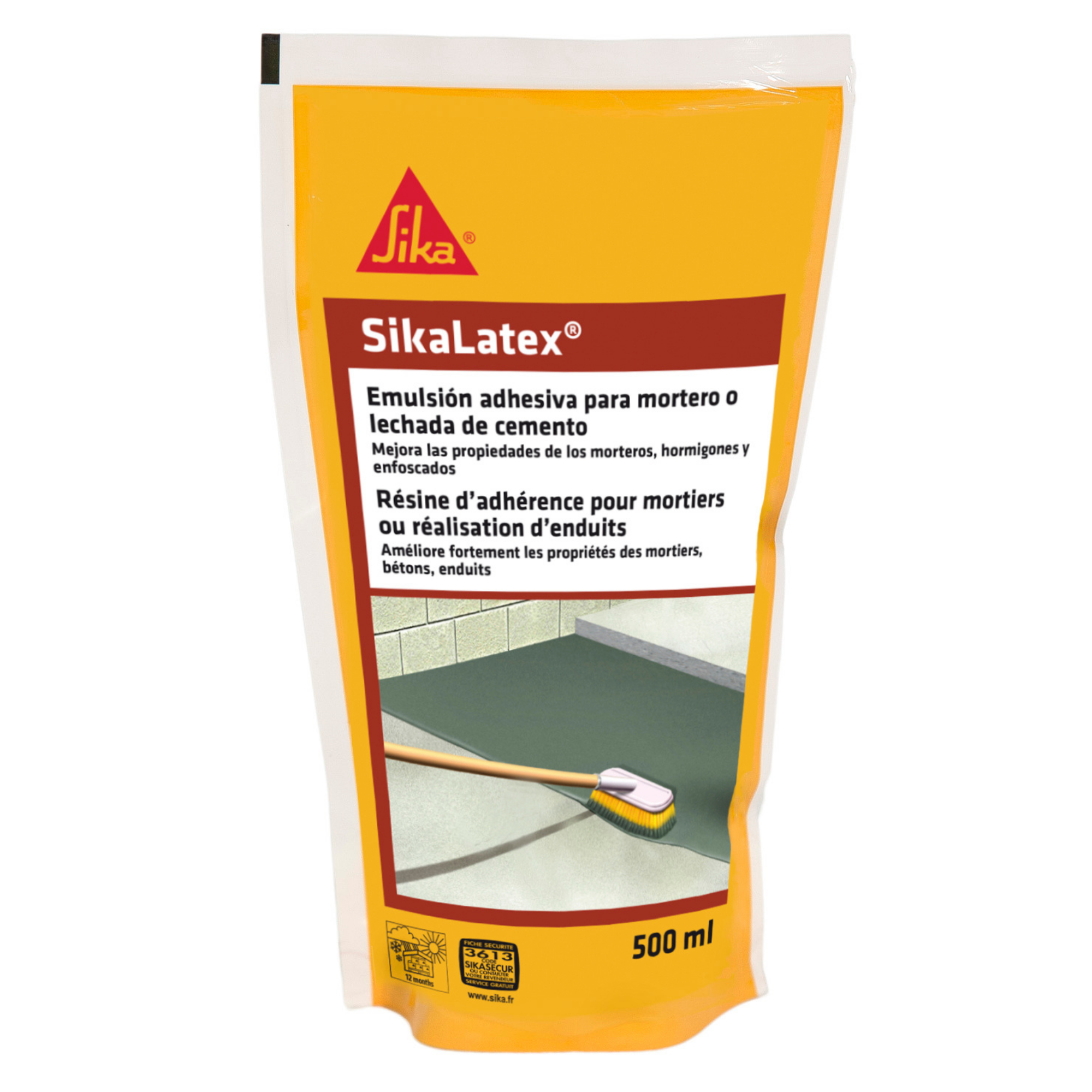 Emulsión adhesiva para mortero Sikalatex 0,5 kg - 2