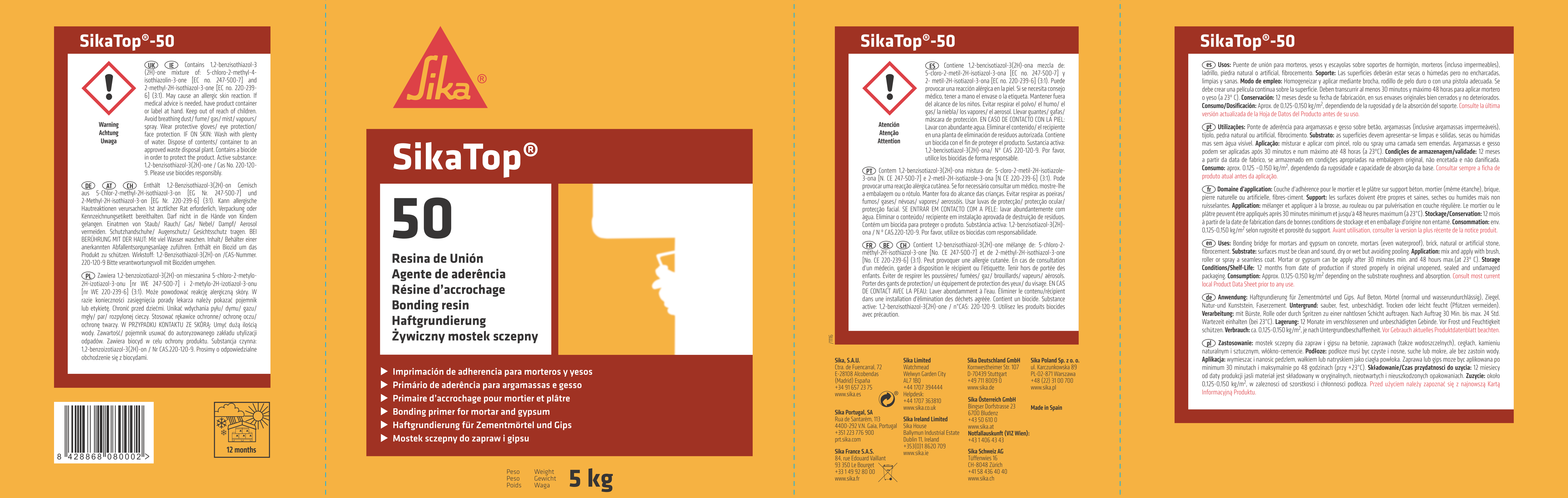 Resina de unión SIKA Top-50 5 kg - 5