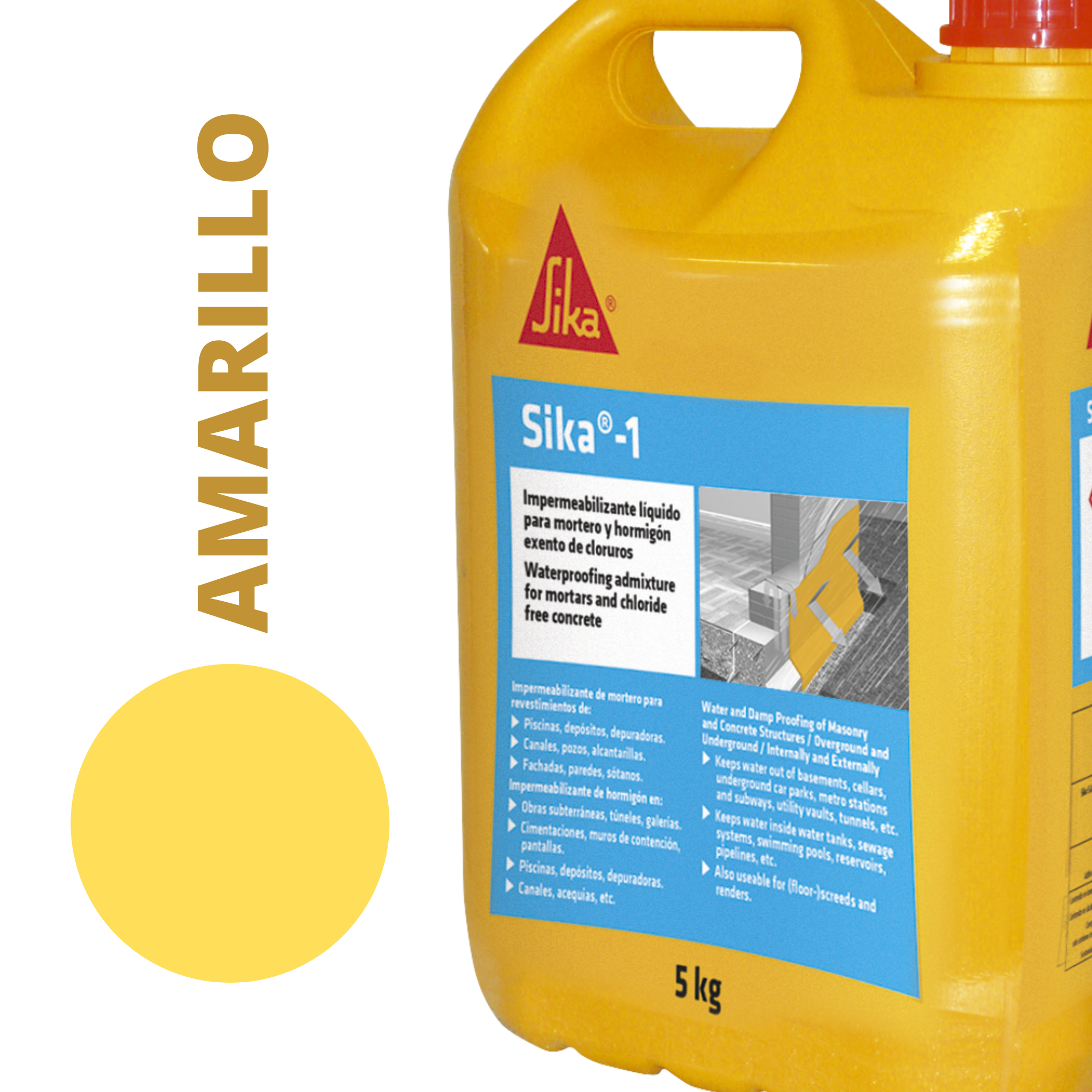 Impermebilizante líquido Sika-1 5 kg - 3