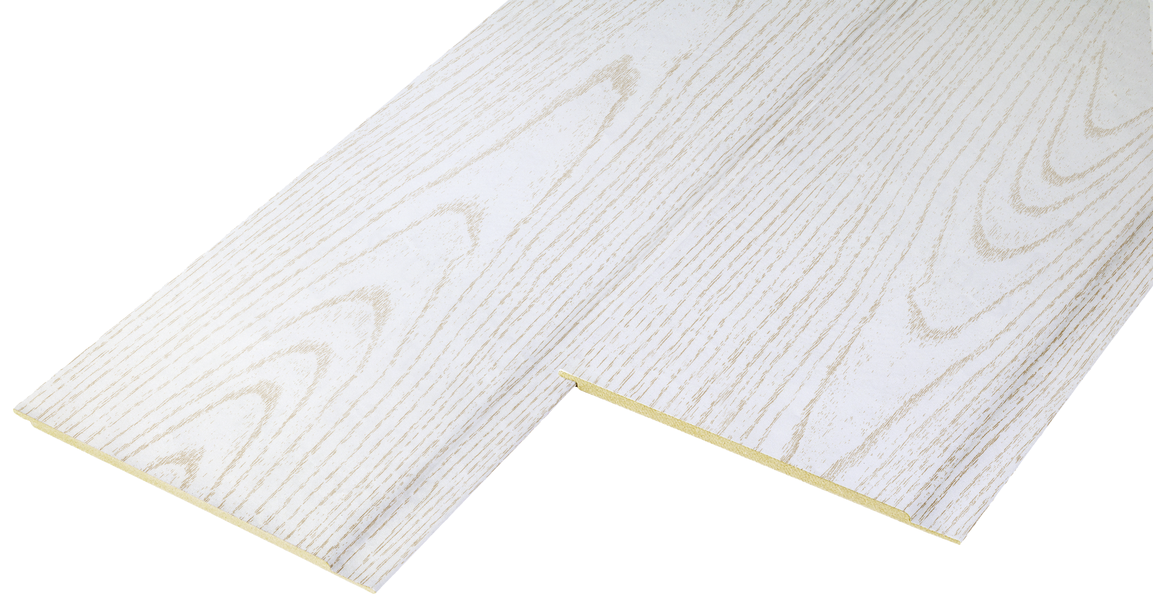 Revestimento de parede em MDF freixo branco 260x15cm - 3