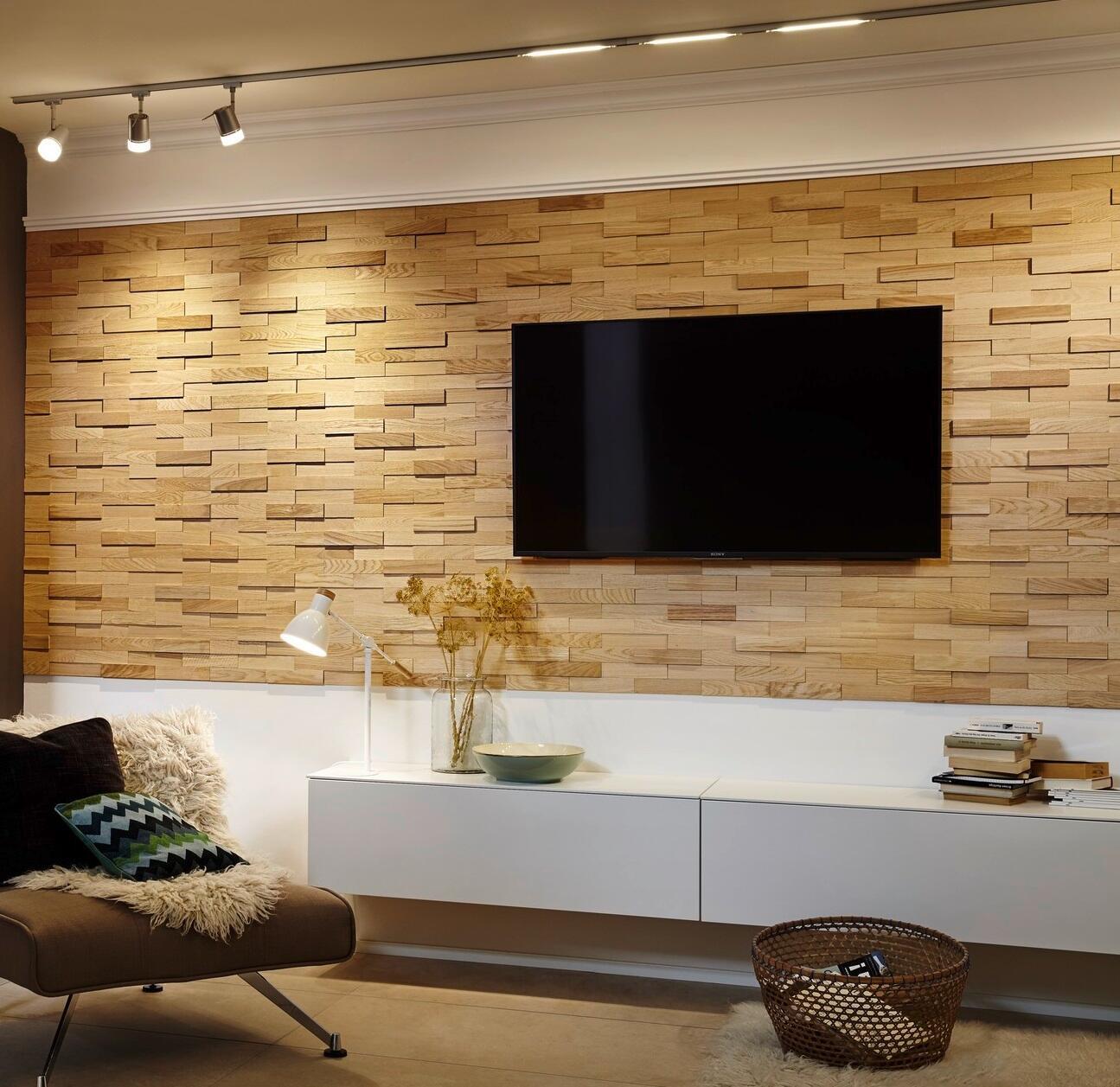 Panel3D revestimiento interior: muros con volumen y textura tridimensional