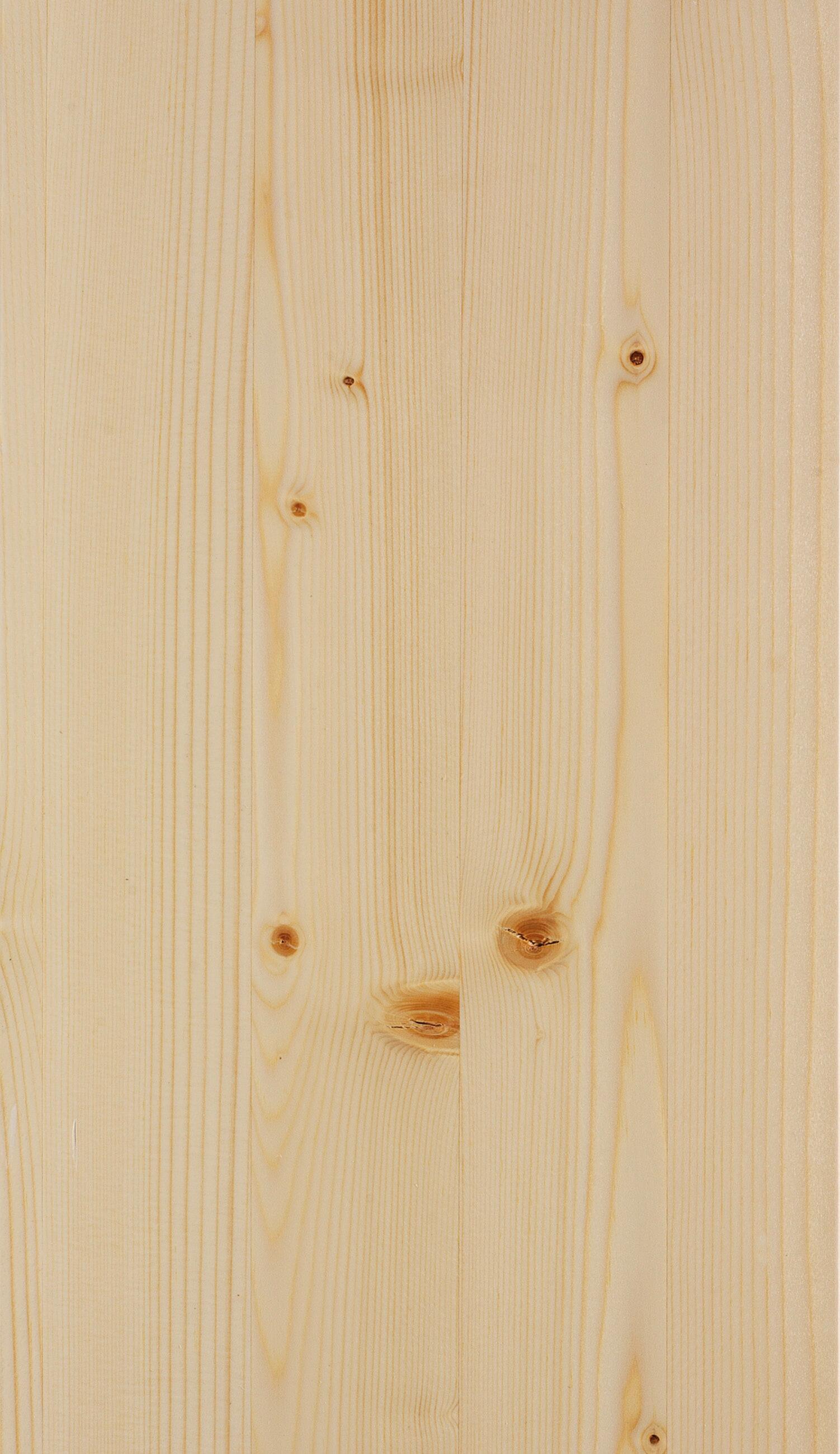 Revestimiento de pared de MADERA de pino natural con nudos de 190x9.5 cm - 2