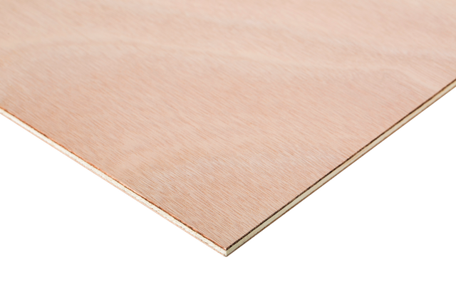 Tablero contrachapado fenólico okume de 60x120x1 cm (anchoxaltoxgrosor)