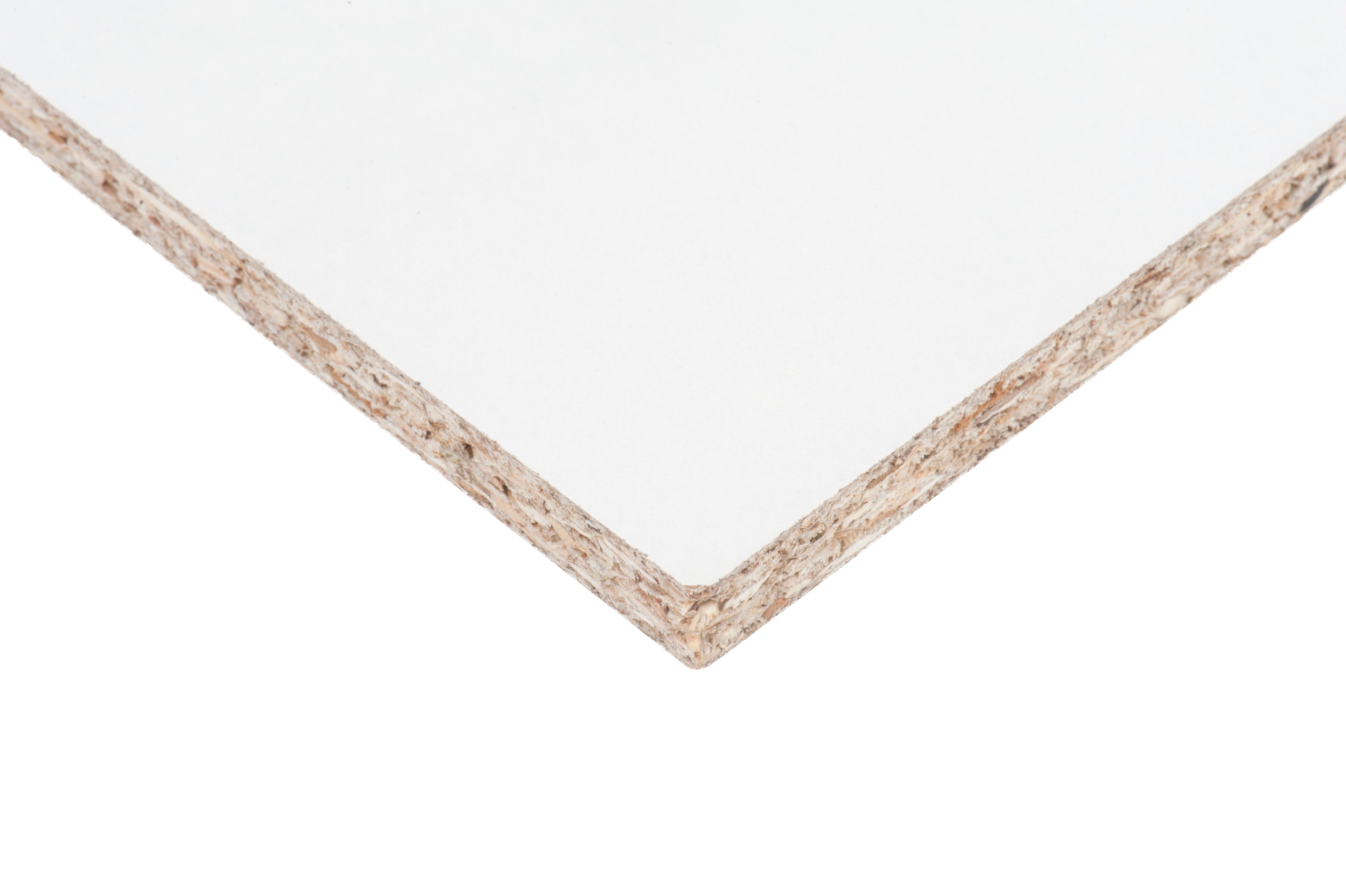 Tablero aglomerado en melamina blanco de 30x60x1 cm (anchoxaltoxgrosor)