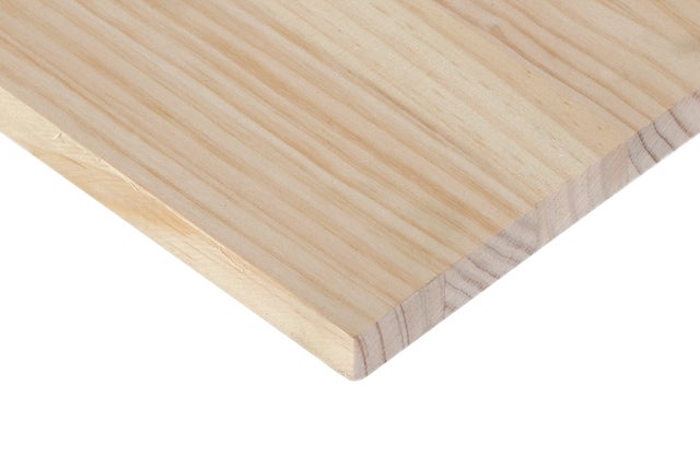 Painel de madeira maciça PINHO COM NÓ 800X200X18MM REDONDO
