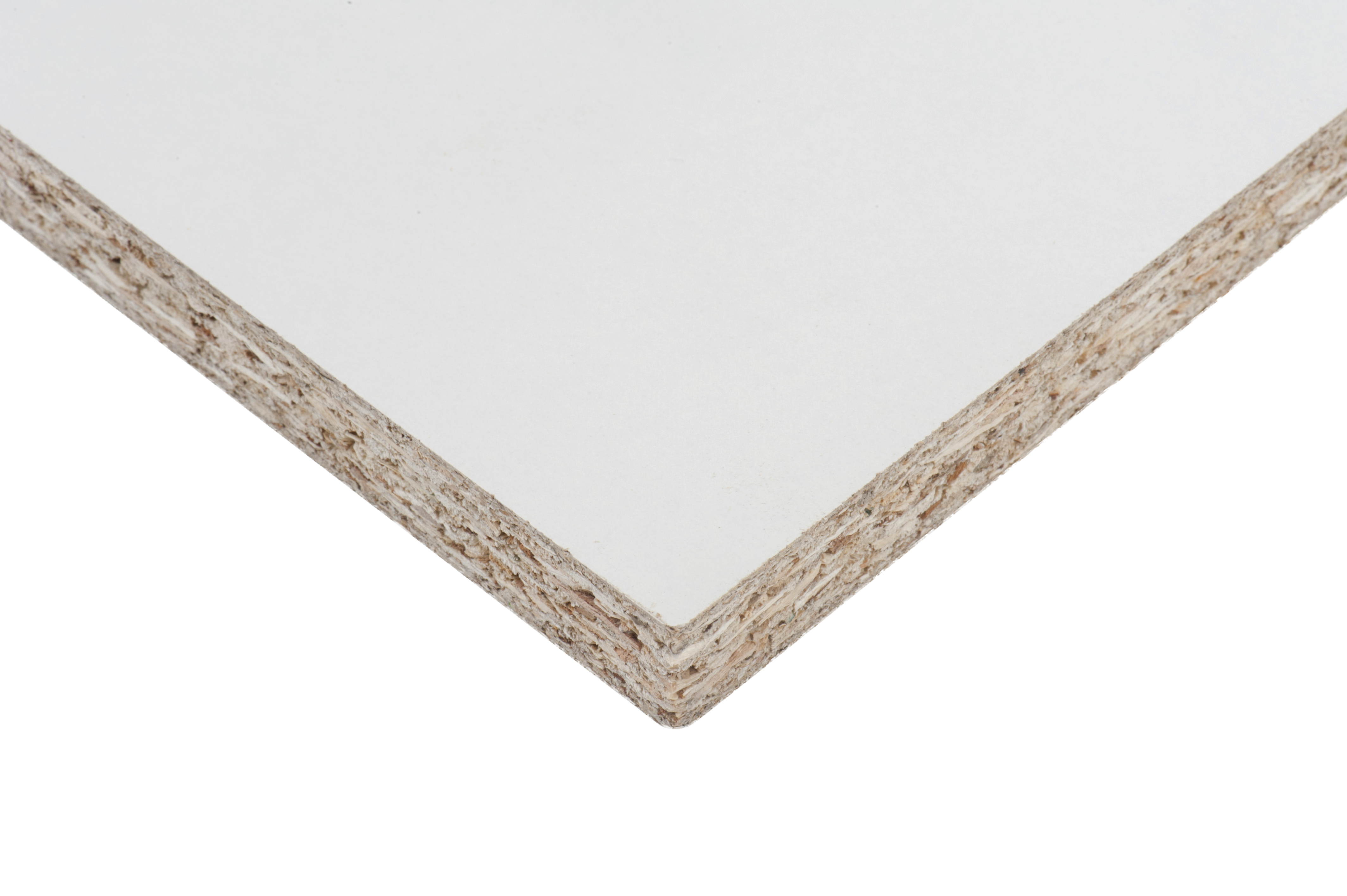 Tablero aglomerado en melamina blanco de 40x80x1,6 cm (anchoxaltoxgrosor)