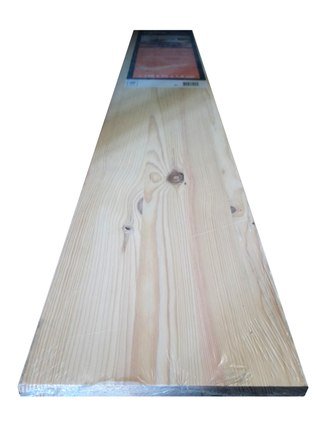 Painel de madeira maciça PINHO COM NÓ 1200X200X18MM REDONDO
