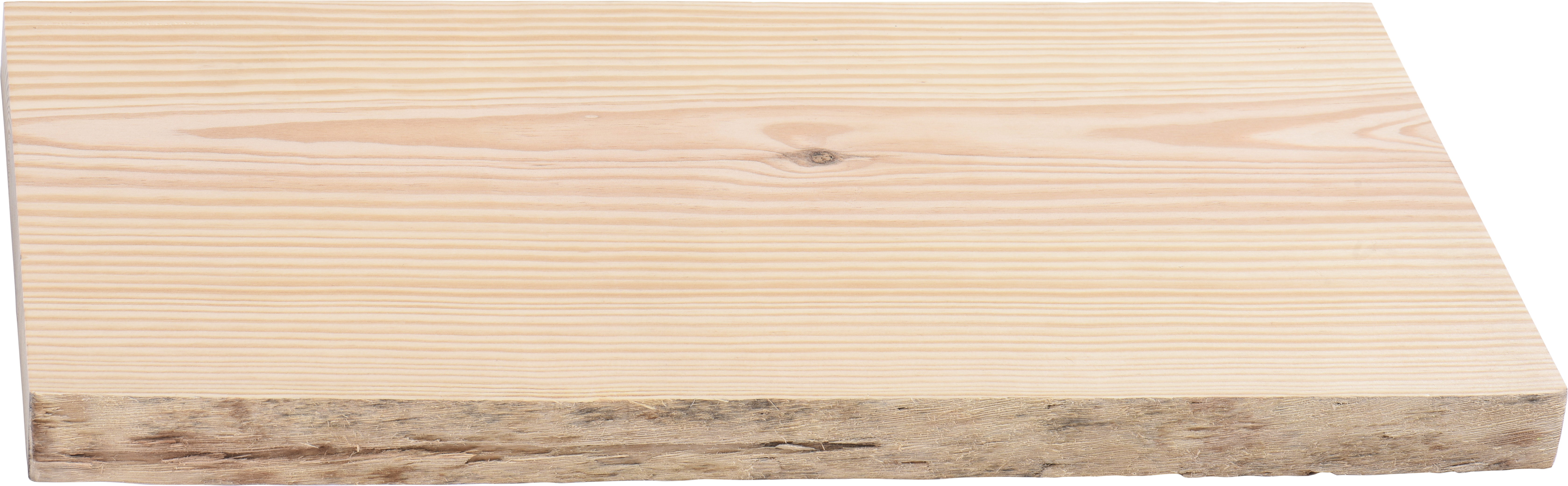Tablero macizo de pino 20/25x60x4 cm tarugo 1 lado bruto