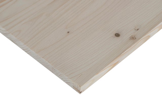 Painel de madeira maciça CASQUINHA BRANCA 800X400X18MM