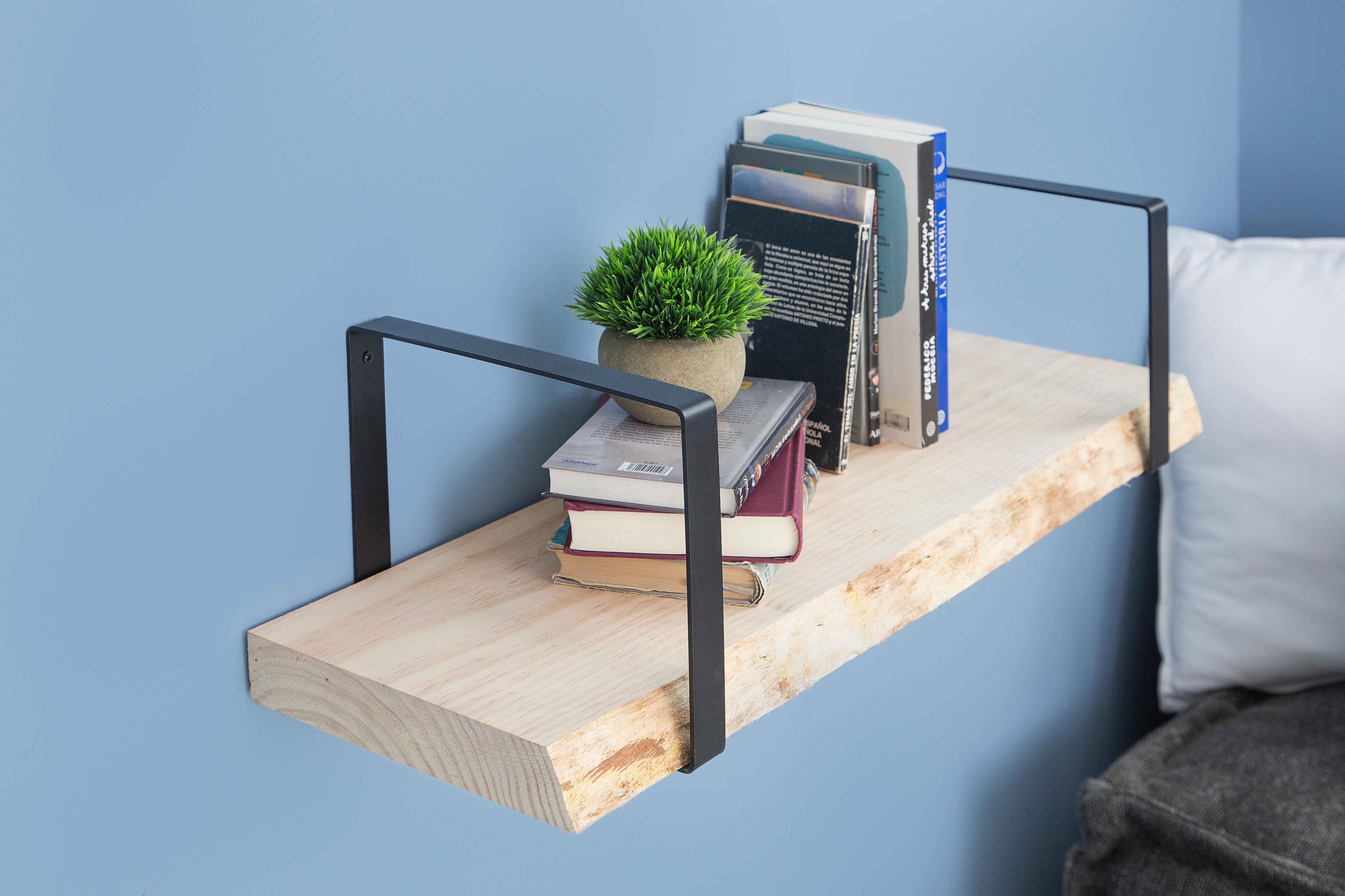 Tablero macizo de pino 20/25x80x4 cm tarugo 1 lado bruto - 24