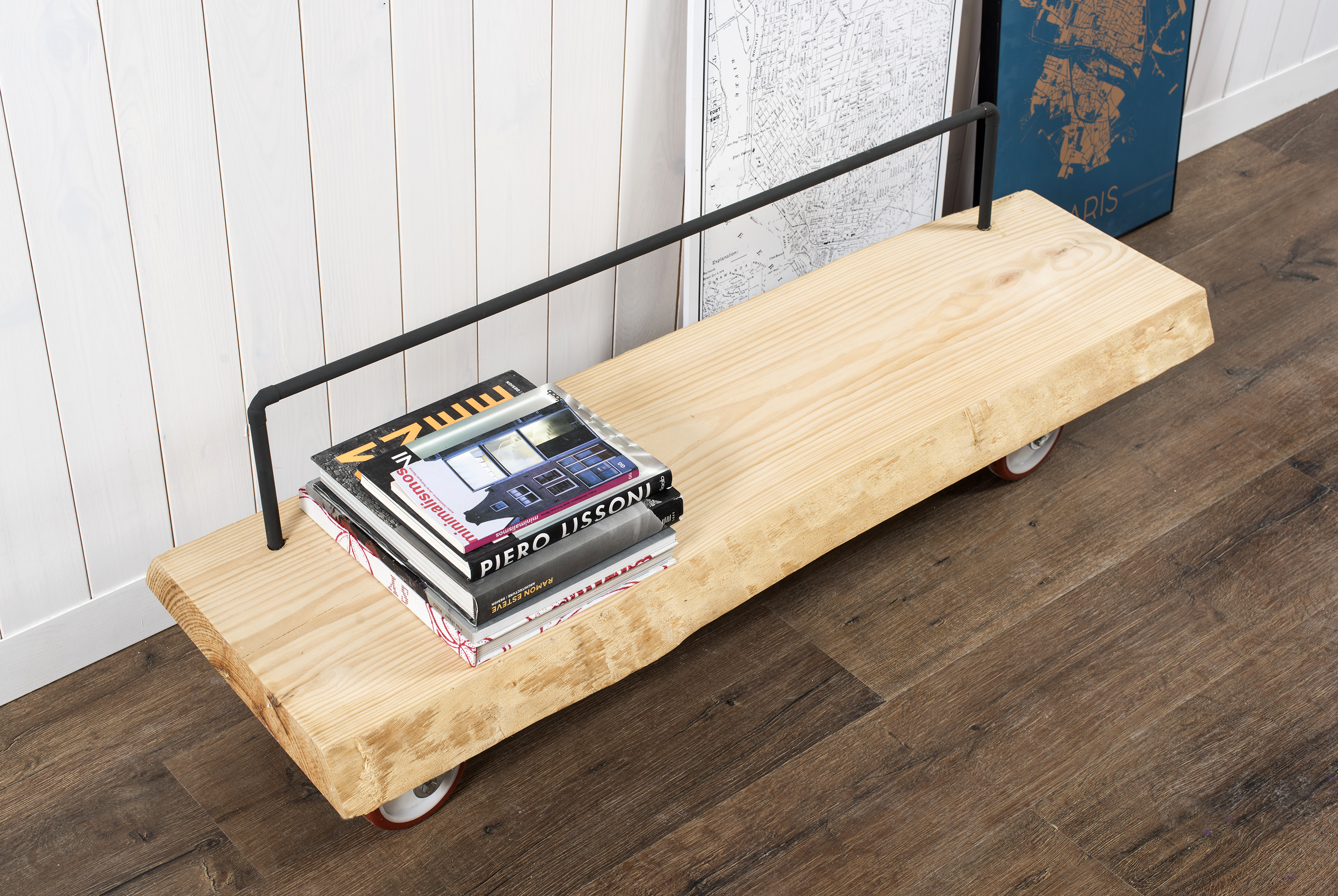 Painel de madeira maciça PINHO BRUTO 1200X300X60MM - 16