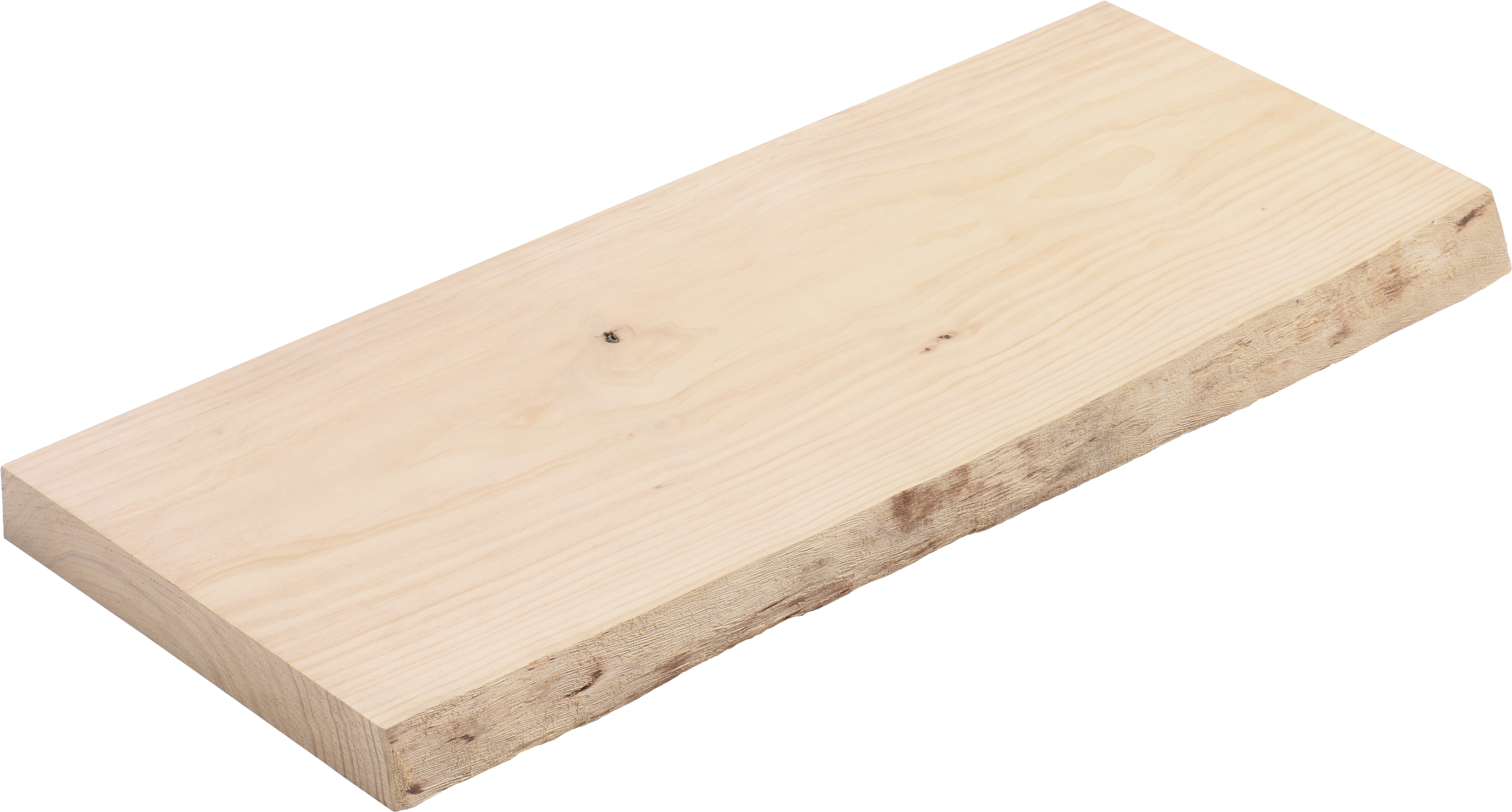 Tablero macizo de pino 20/25x80x4 cm tarugo 1 lado bruto - 6