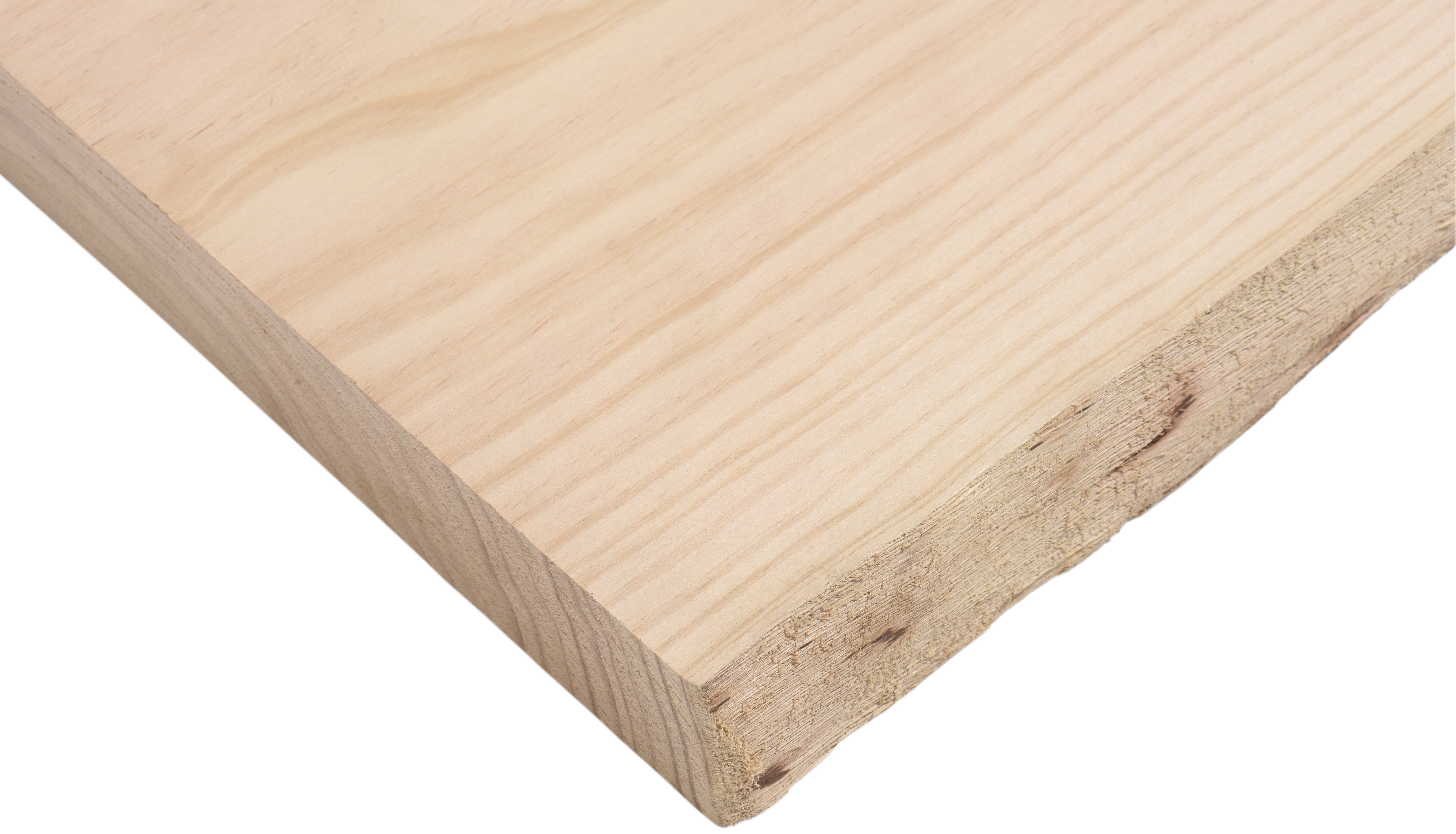 Tablero macizo de pino 20/25x80x4 cm tarugo 1 lado bruto - 5