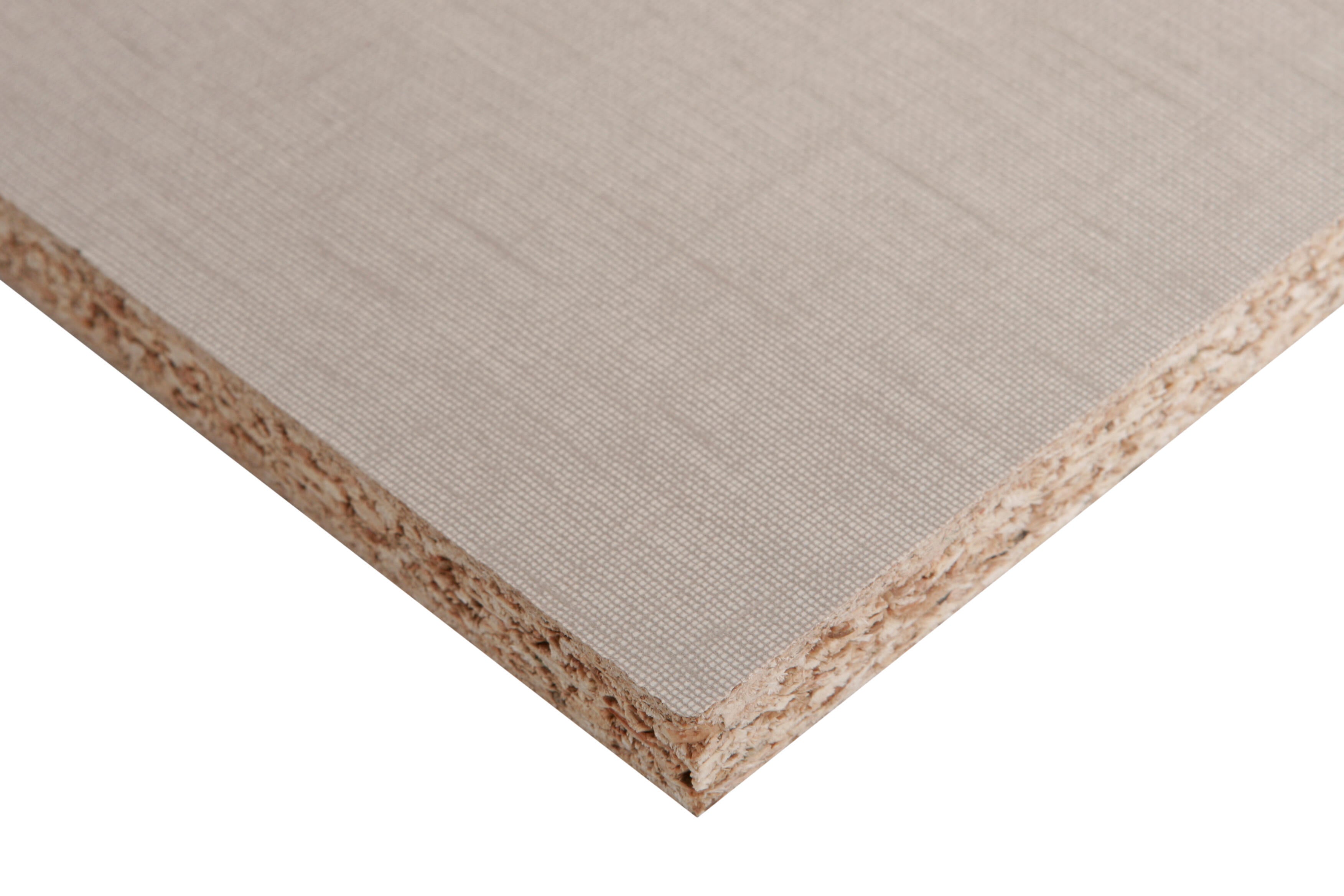 Tablero aglomerado de melamina lino cancún de 122x244x1,6 cm (anchoxaltoxgrosor)