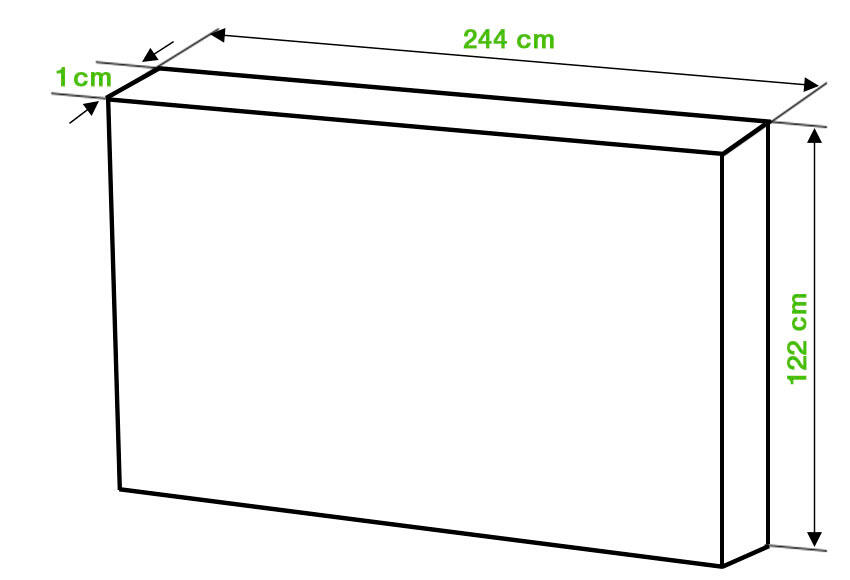 Tablero de aglomerado crudo de 122x244x1 cm (anchoxaltoxgrosor) - 7