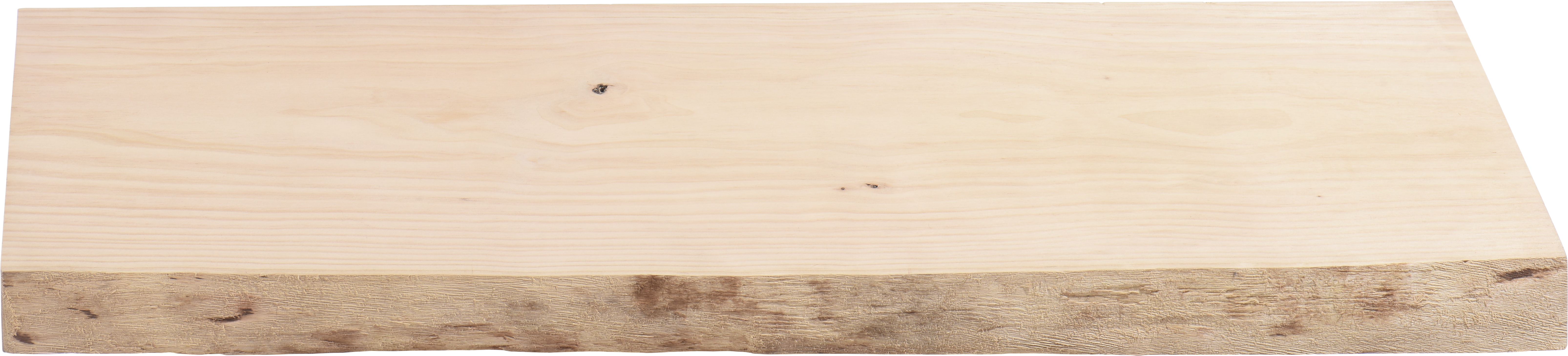 Tablero macizo de pino 20/25x80x4 cm tarugo 1 lado bruto - 4