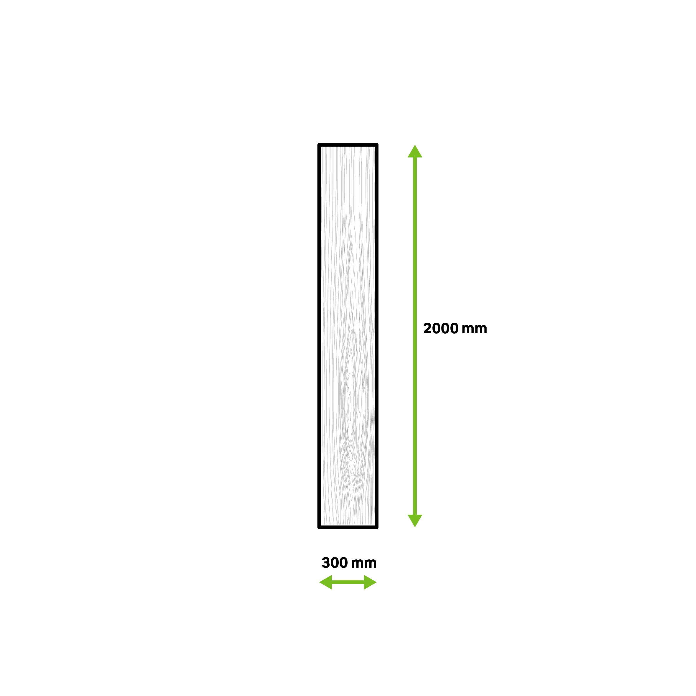 Tablero macizo de abeto de 30x200x1,8 cm - 6