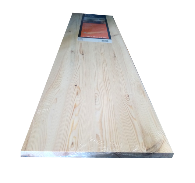 Painel de madeira maciça PINHO COM NÓ 1200X300X18MM REDONDO