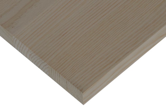 Painel de madeira maciça PINHO COM NÓ 800X500X28MM REDONDO
