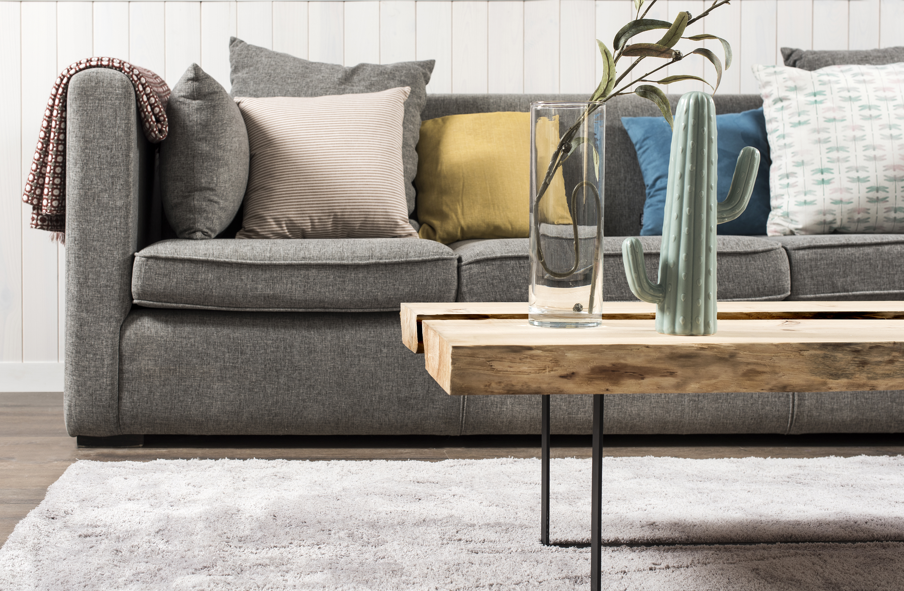 Tablero macizo de pino 20/25x80x4 cm tarugo 1 lado bruto - 9