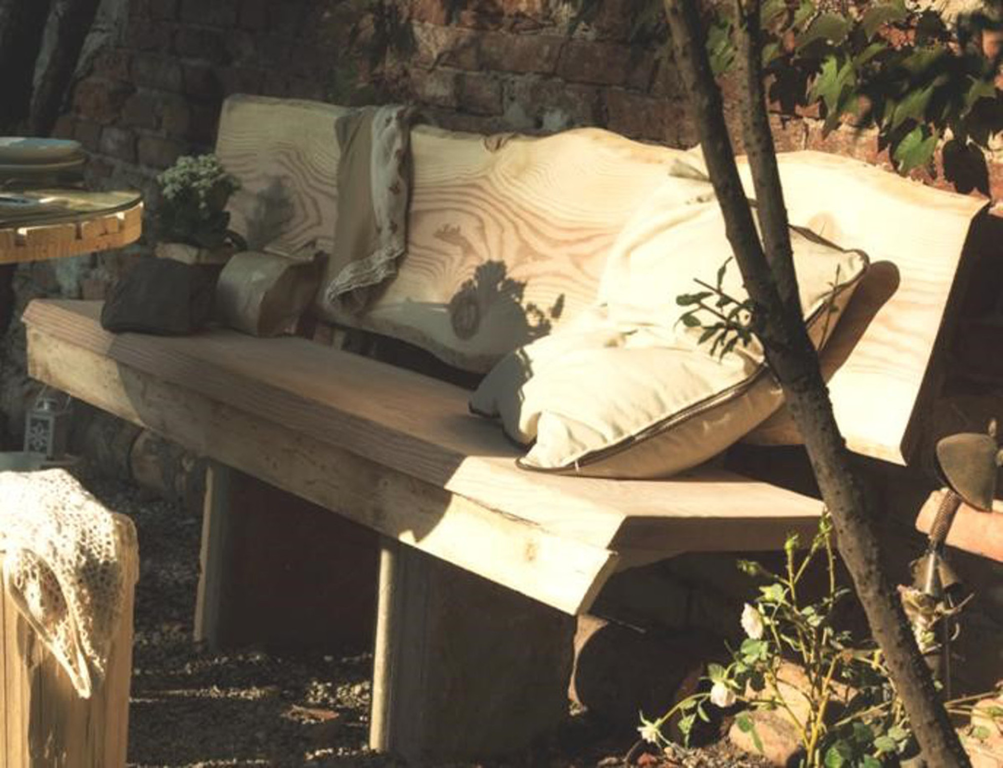 Tablero macizo de abeto 30/40x120x3 cm tarugo 2 lados bruto - 2