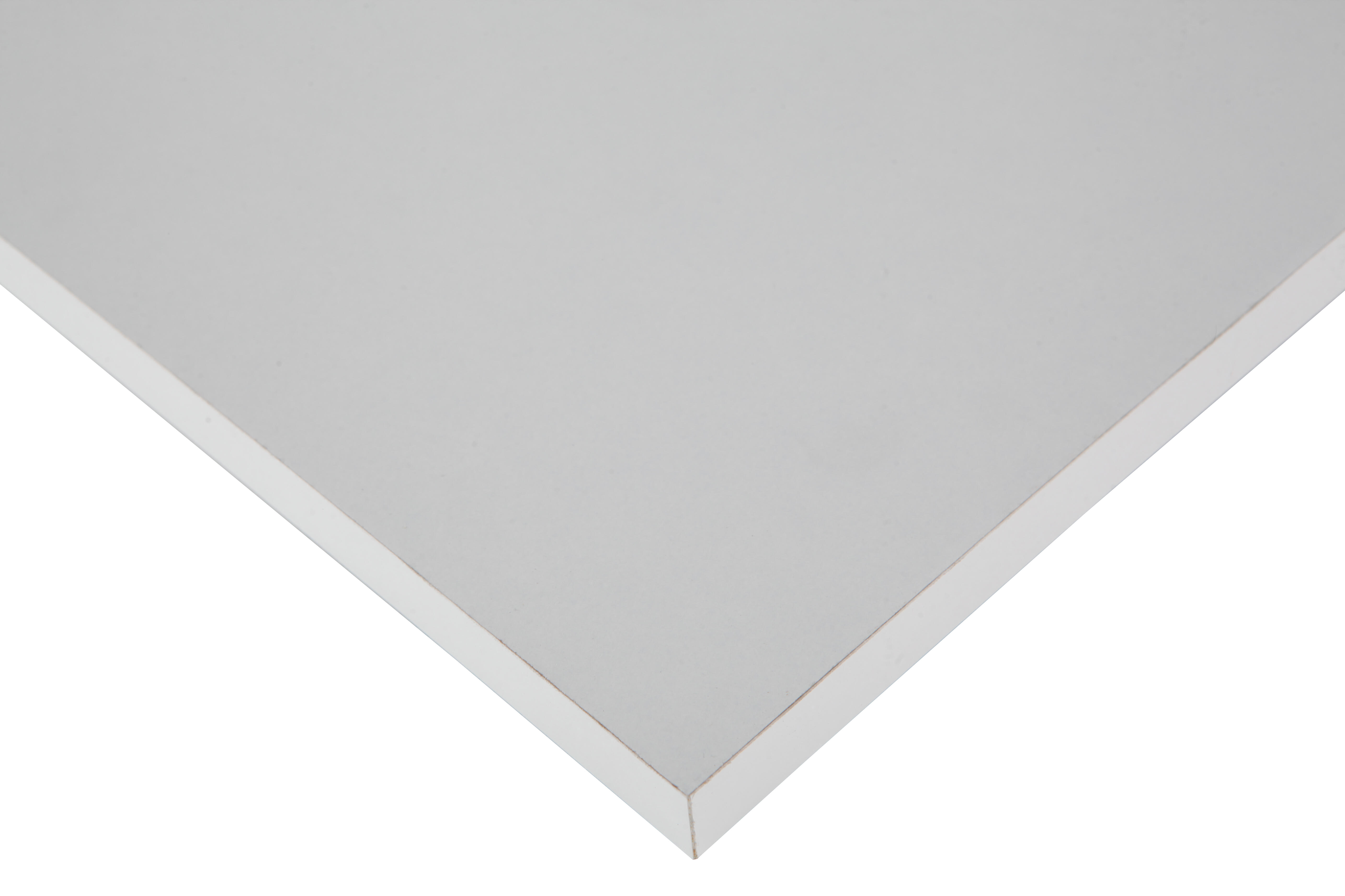 Tablero aglomerado con 4 cantos blanco de 29,5x80x1,6 cm (anchoxaltoxgrosor)
