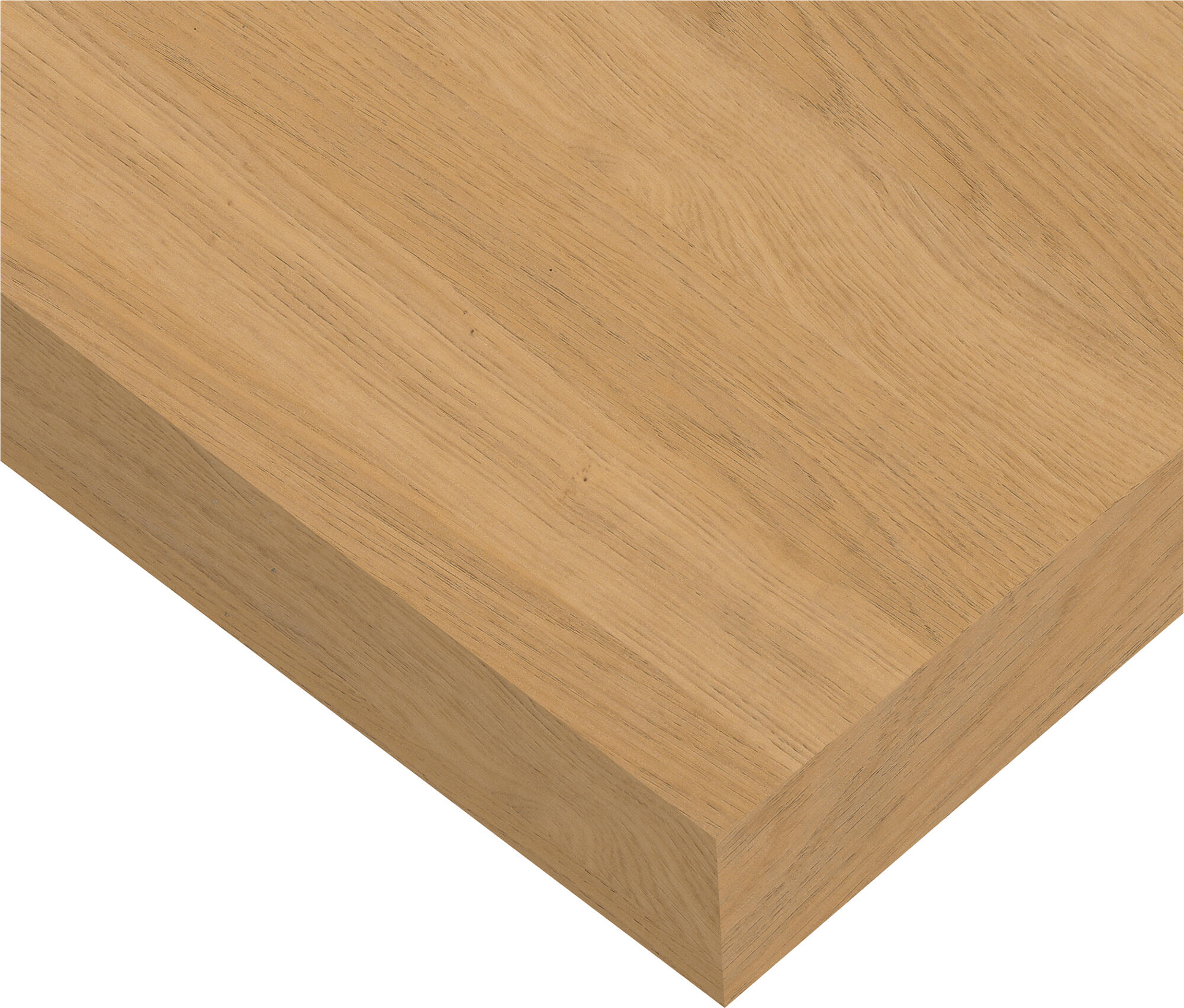 Tapa mesa aglomerado color roble miel de 140x68.5x2.5cm (altoxanchoxgrosor)