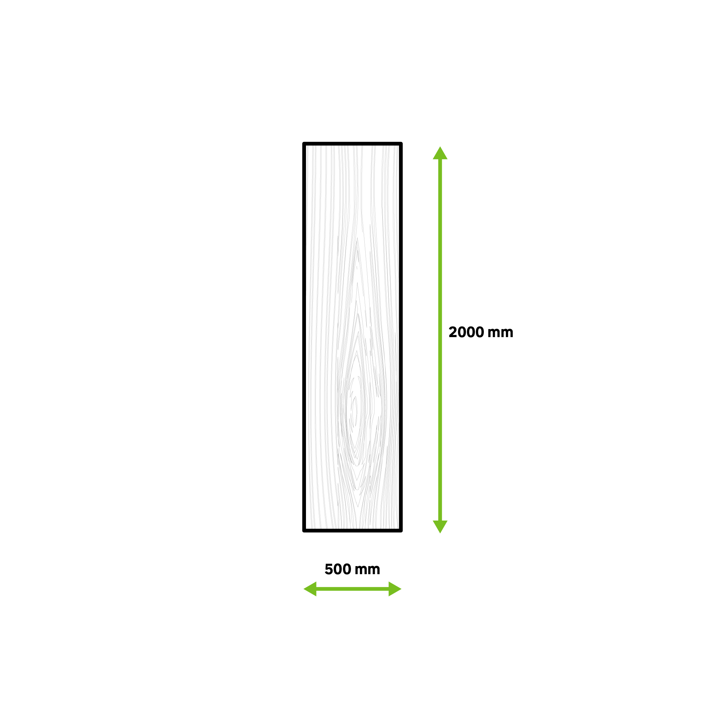 Tablero madera Pino  de 50x200cm y 18mm de espesor - 23