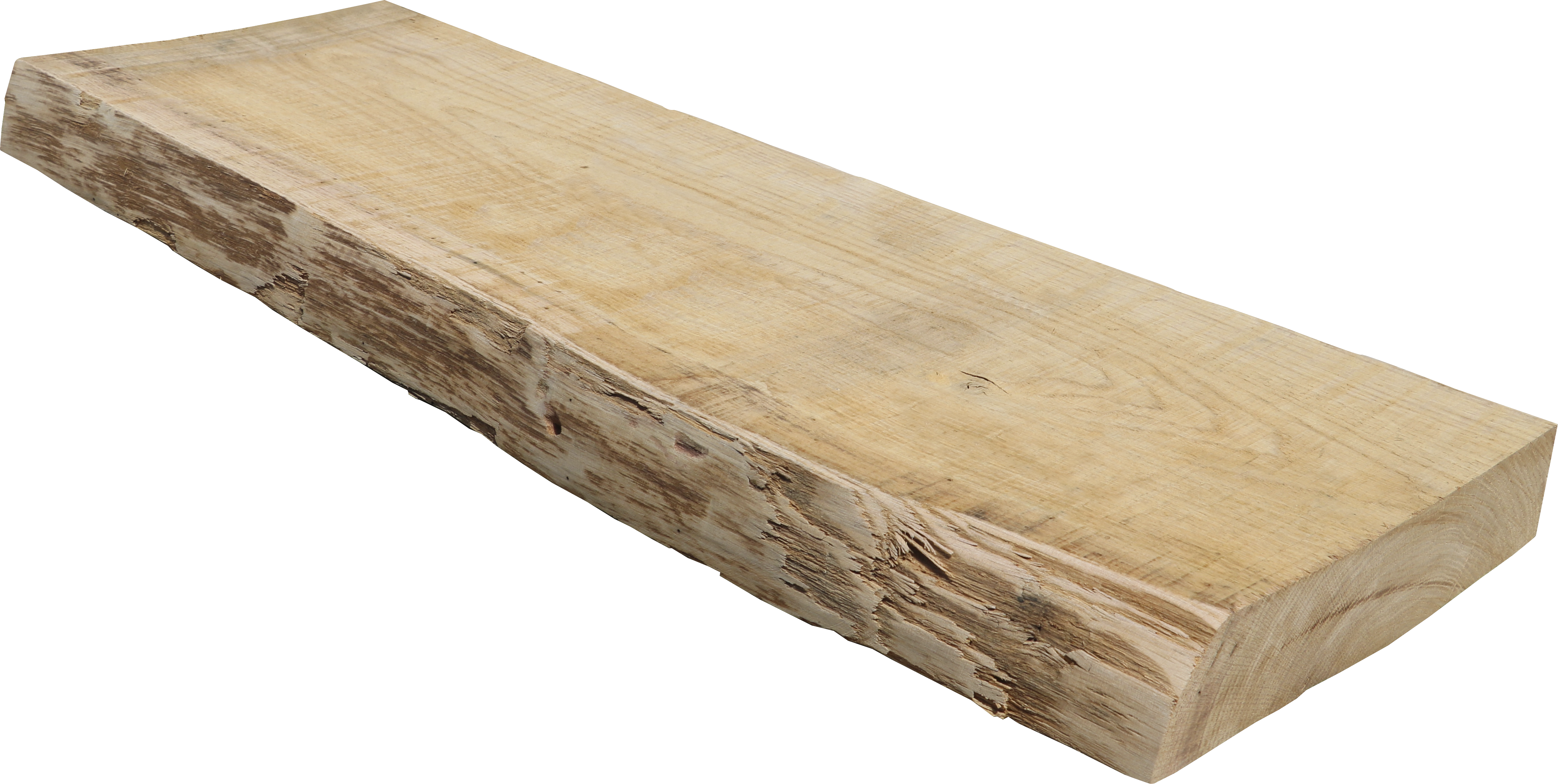 Tablero macizo de roble 18/25x80x5 cm tarugo 1 lado bruto