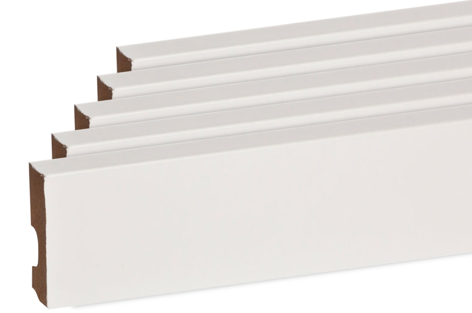 Rodapés de melamina BRANCO 7X1.5X225CM (PACK 5UN) - 2