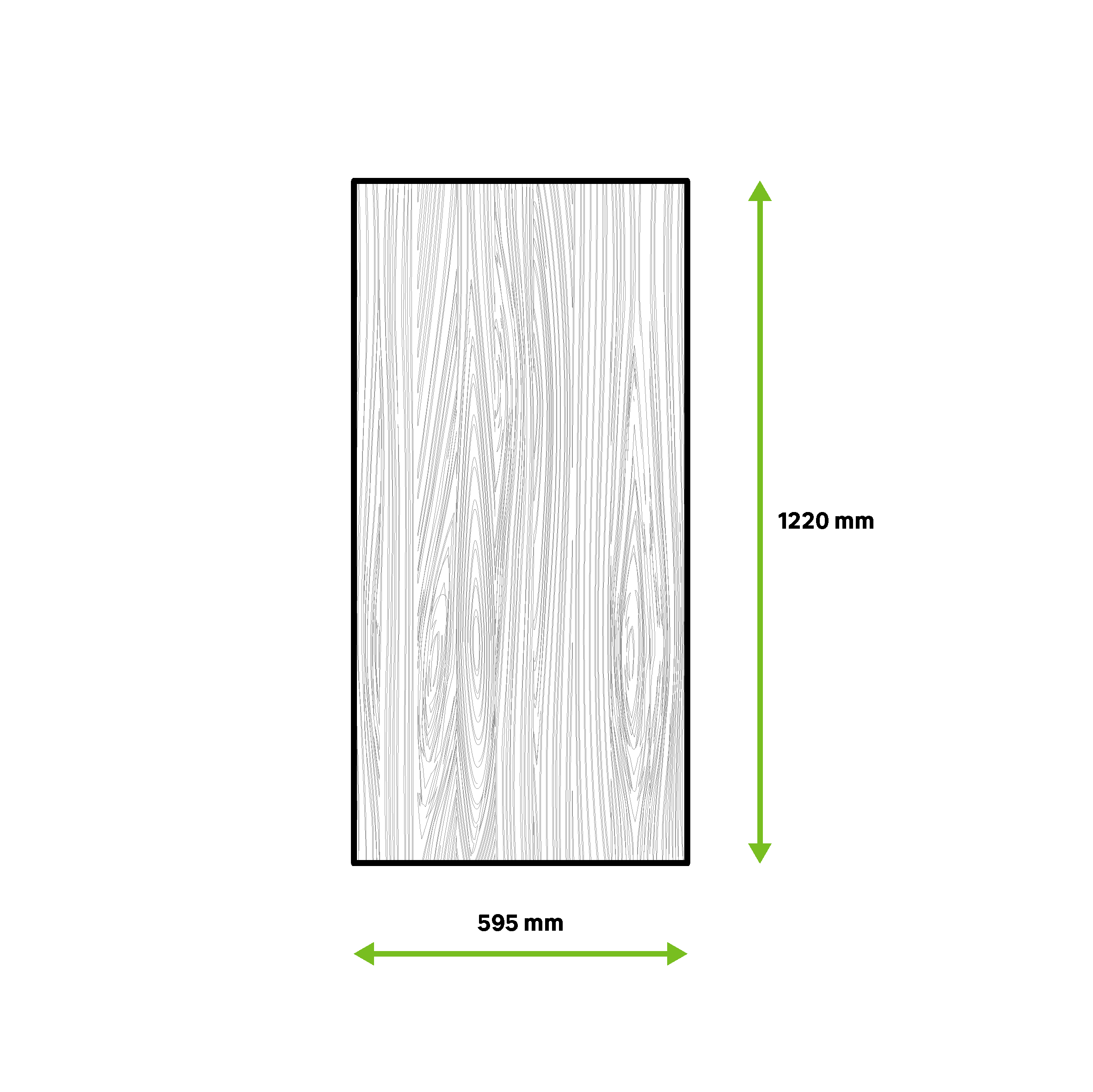 Prateleira de melamina BRANCO 1200X595X16MM - 8