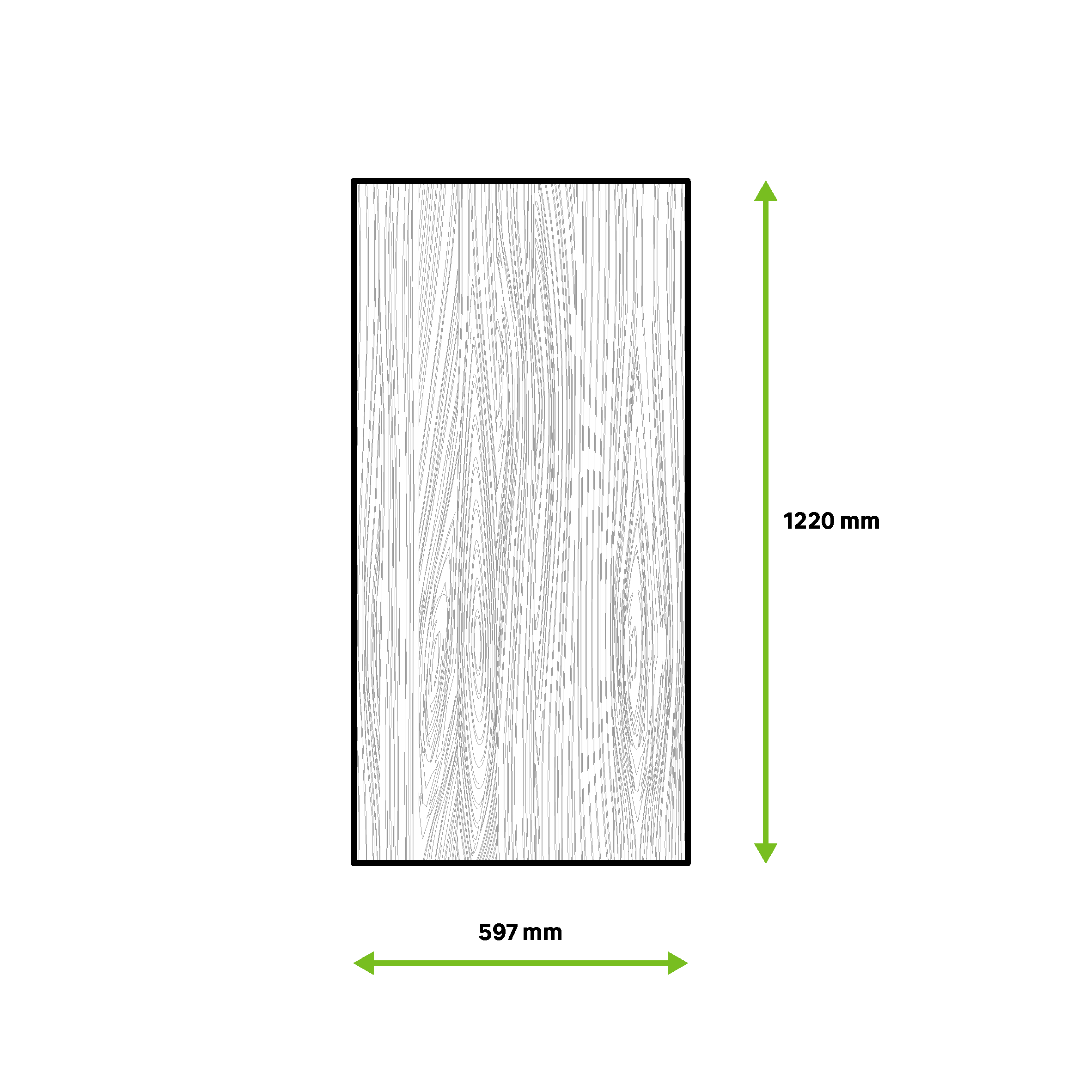 Prateleira de melamina BRANCO DAFNE 1200X597X16MM - 7