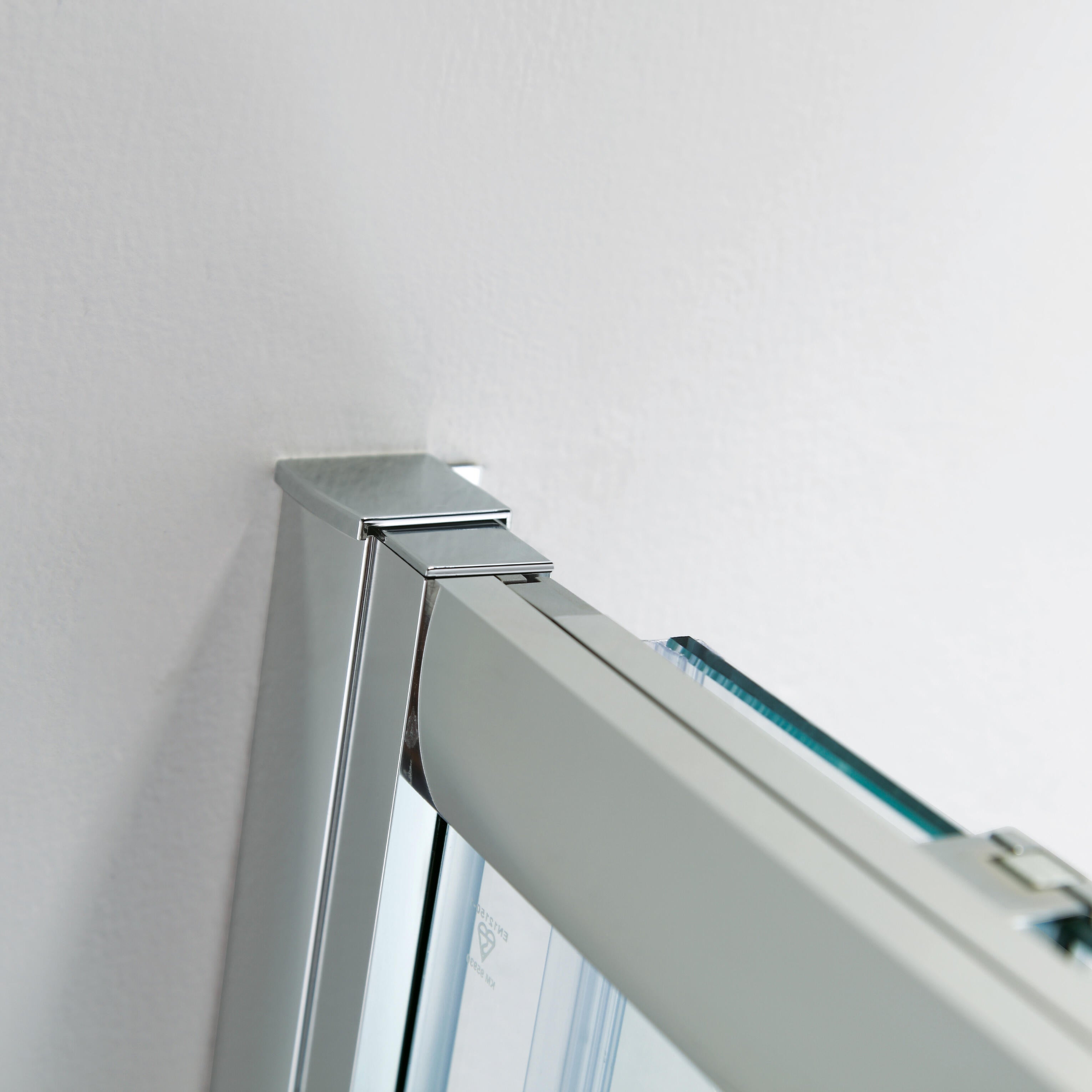 Porta doccia scorrevole L 104-110 cm x H 195 cm per nicchia in vetro trasparente SP. 6 mm, profilo lucido cromo, serie Slimline - 4