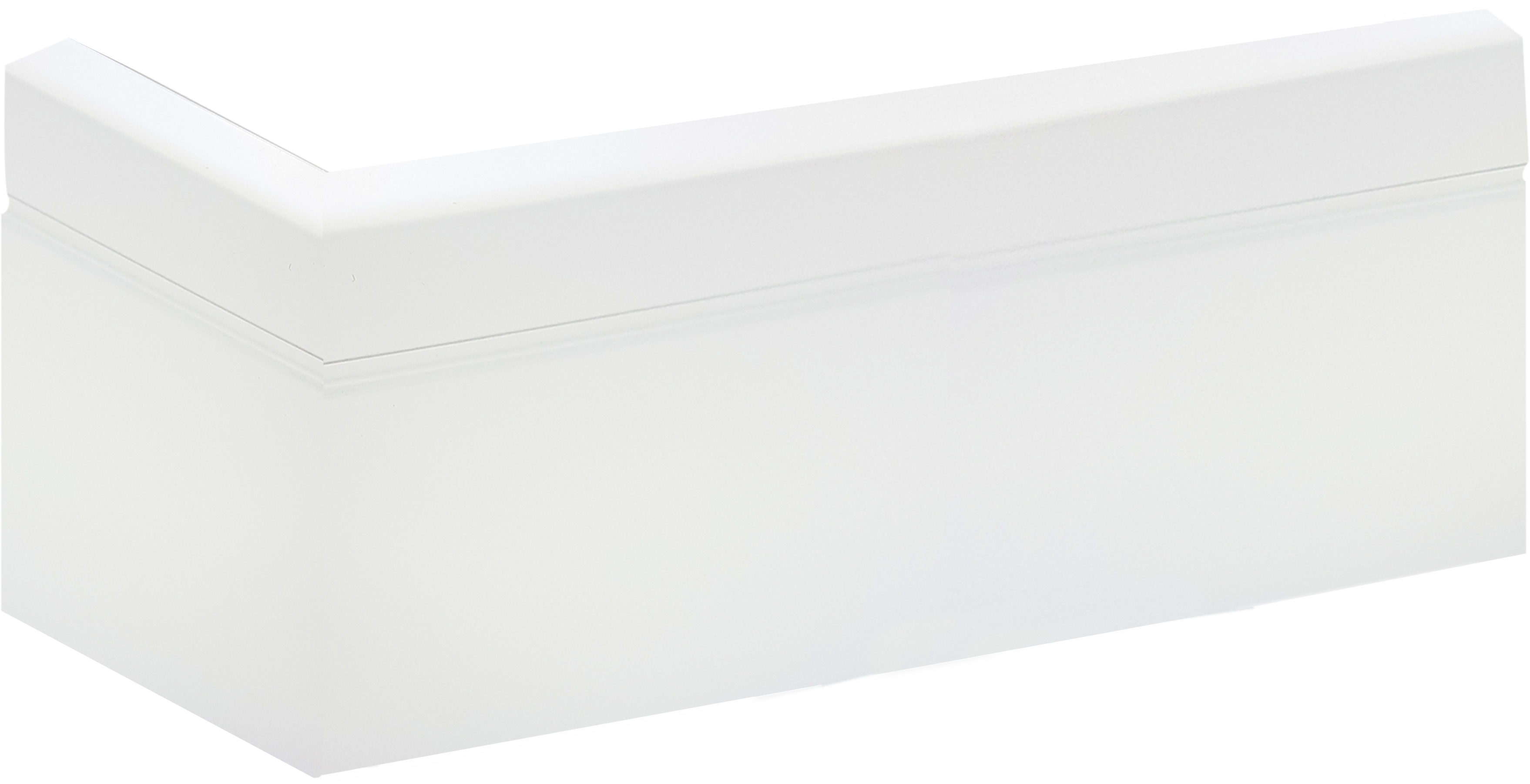 Pack de 4 rodapiés  de mdf de 220x14cm blanco - 2