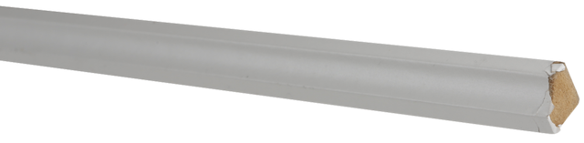 Rinconera de MDF melamina blanca 15x15 mm x 2,43 m (ancho x grueso x largo)